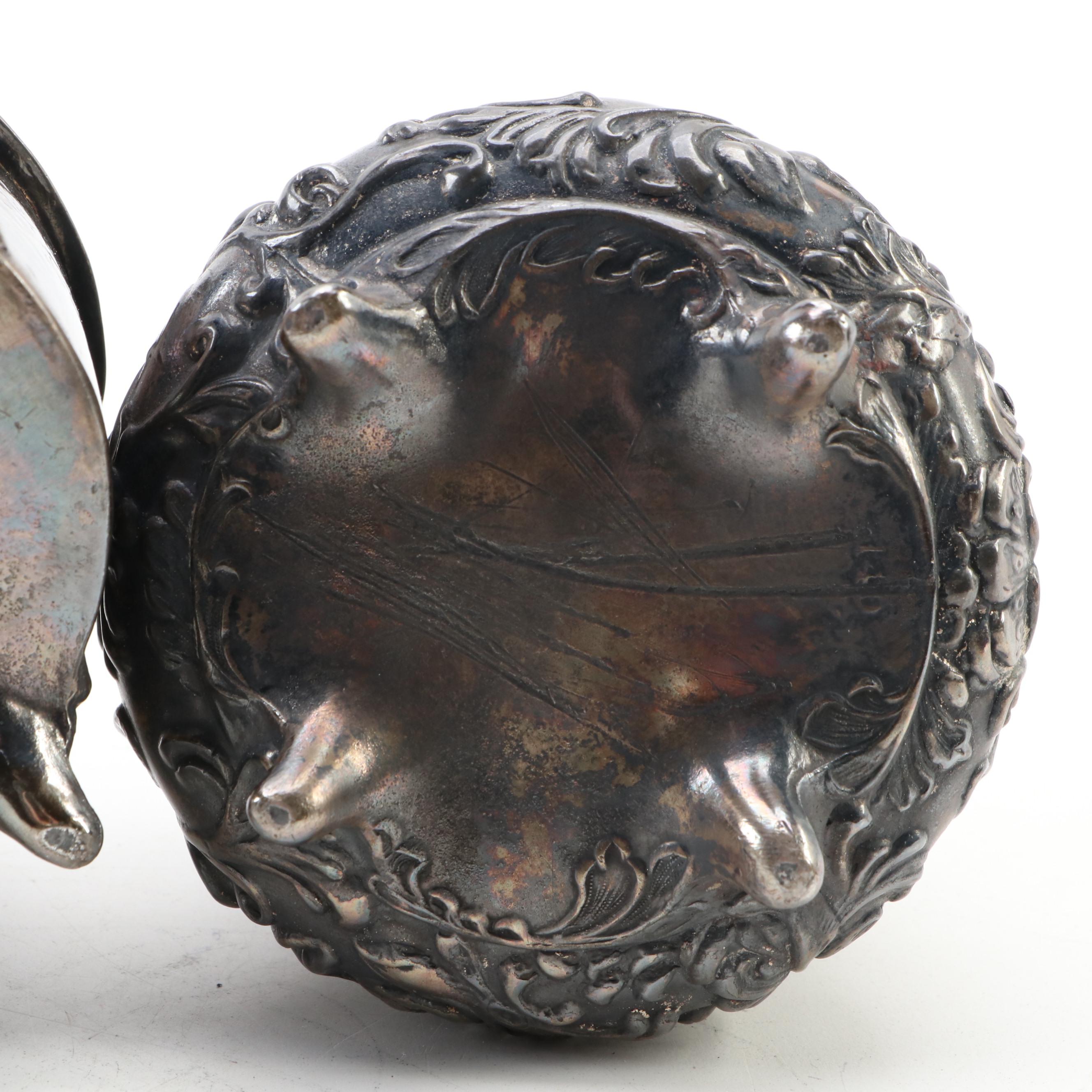 Rogers Silver Plate Co. and Other Silver Plate Jewelry Caskets, Antique