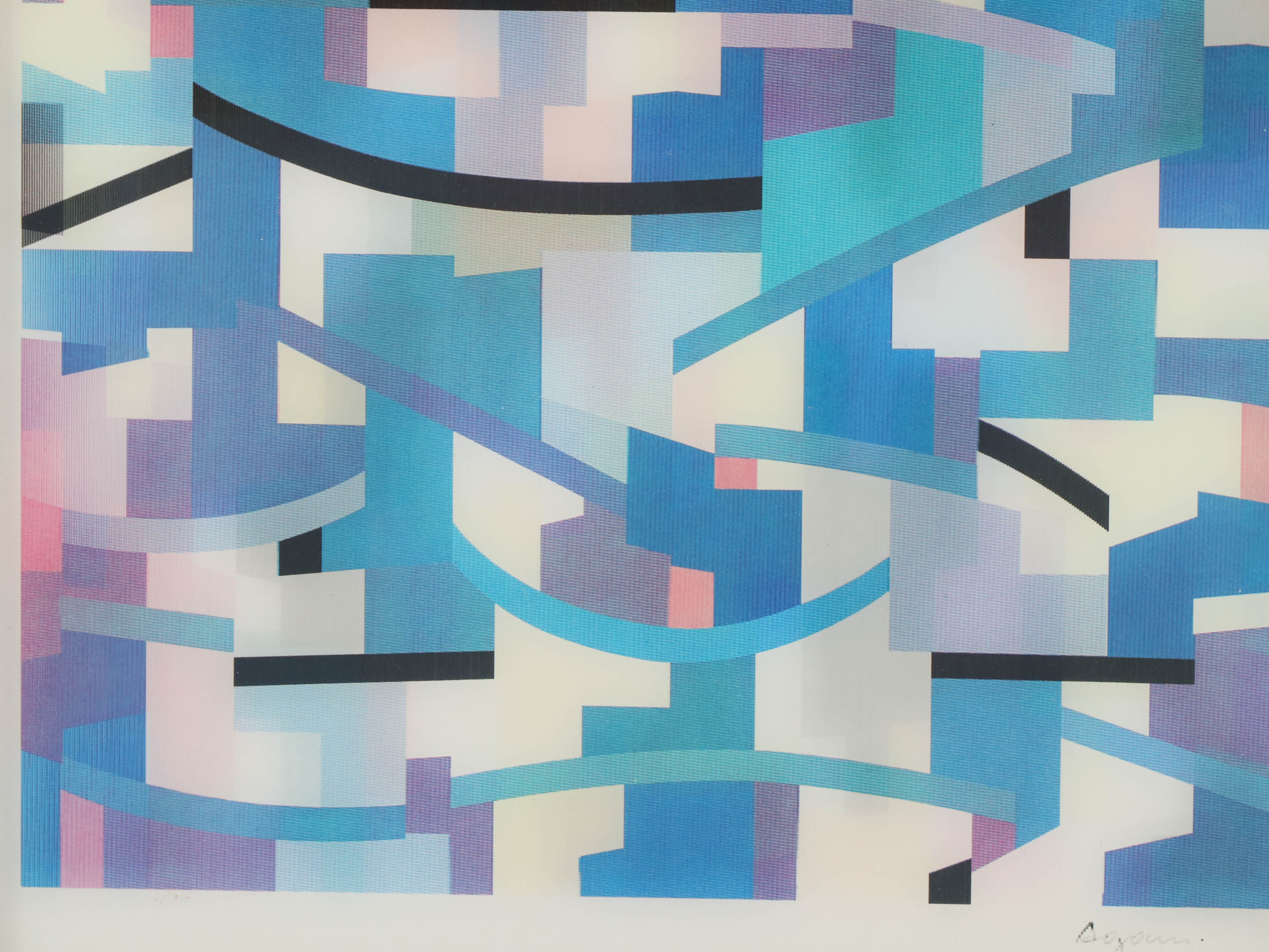 Yaacov Agam Agamograph "Romance," 20th Century