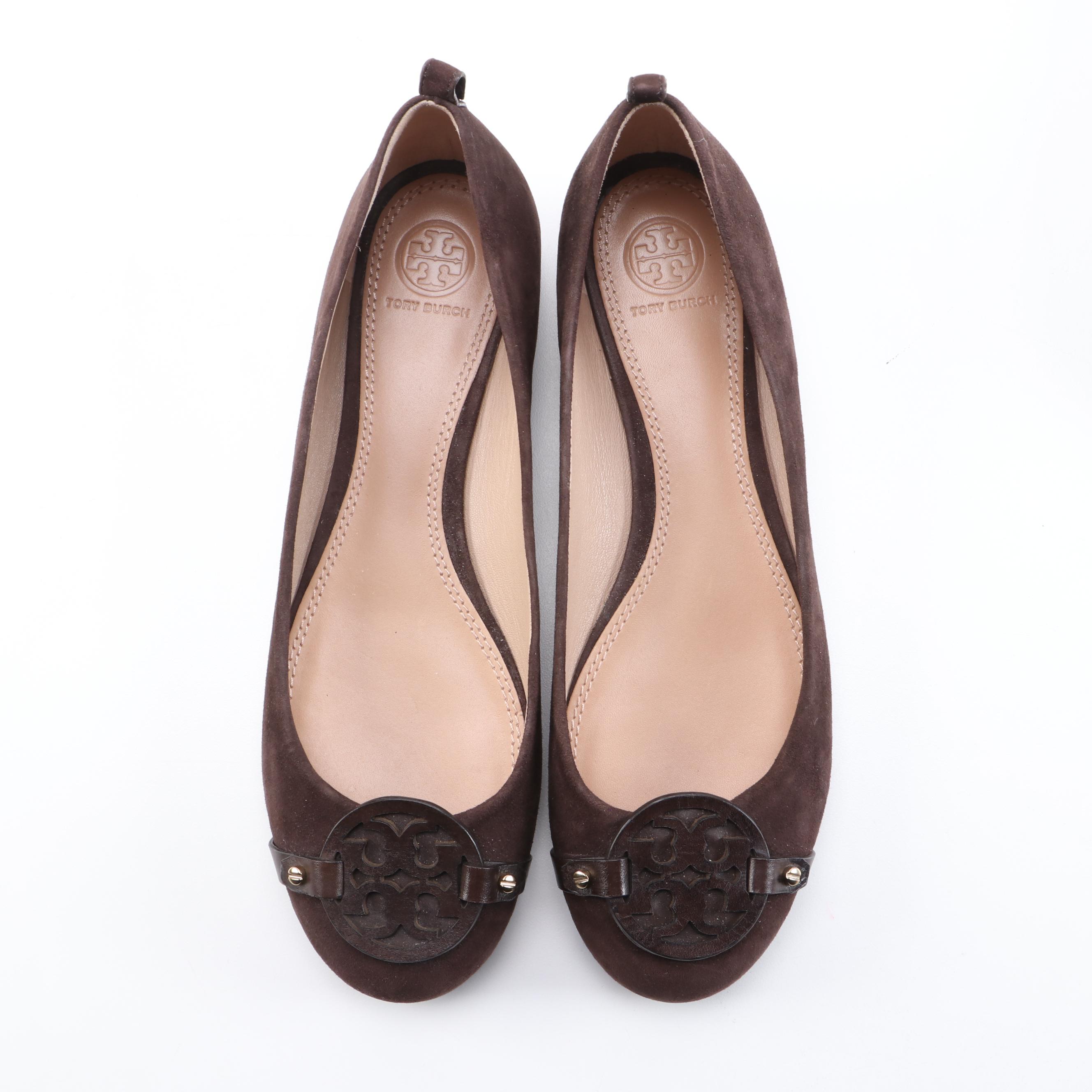 Tory Burch Minnie Ballet Flats and Vanessa Crystal Embellished Flats