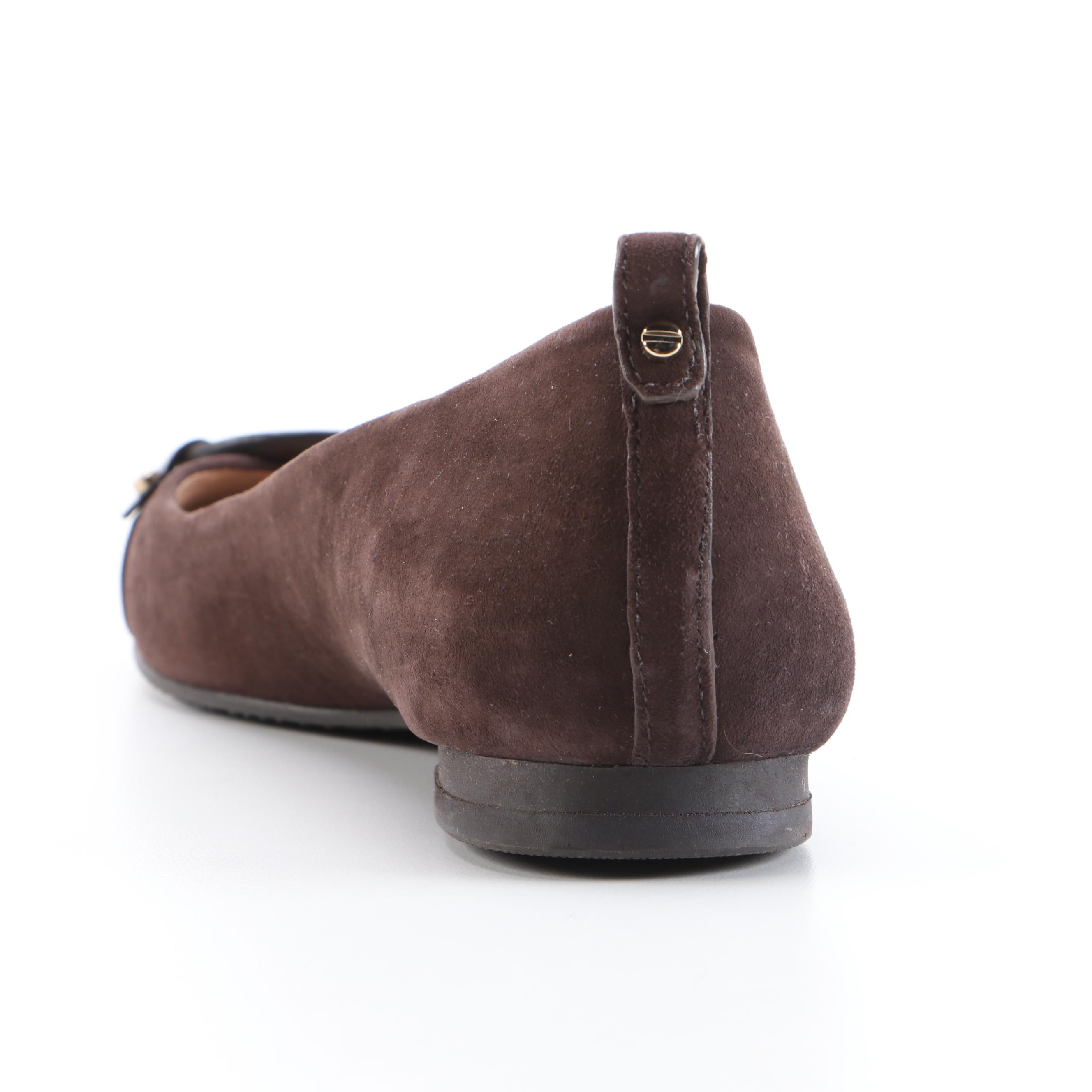 Tory Burch Minnie Ballet Flats and Vanessa Crystal Embellished Flats