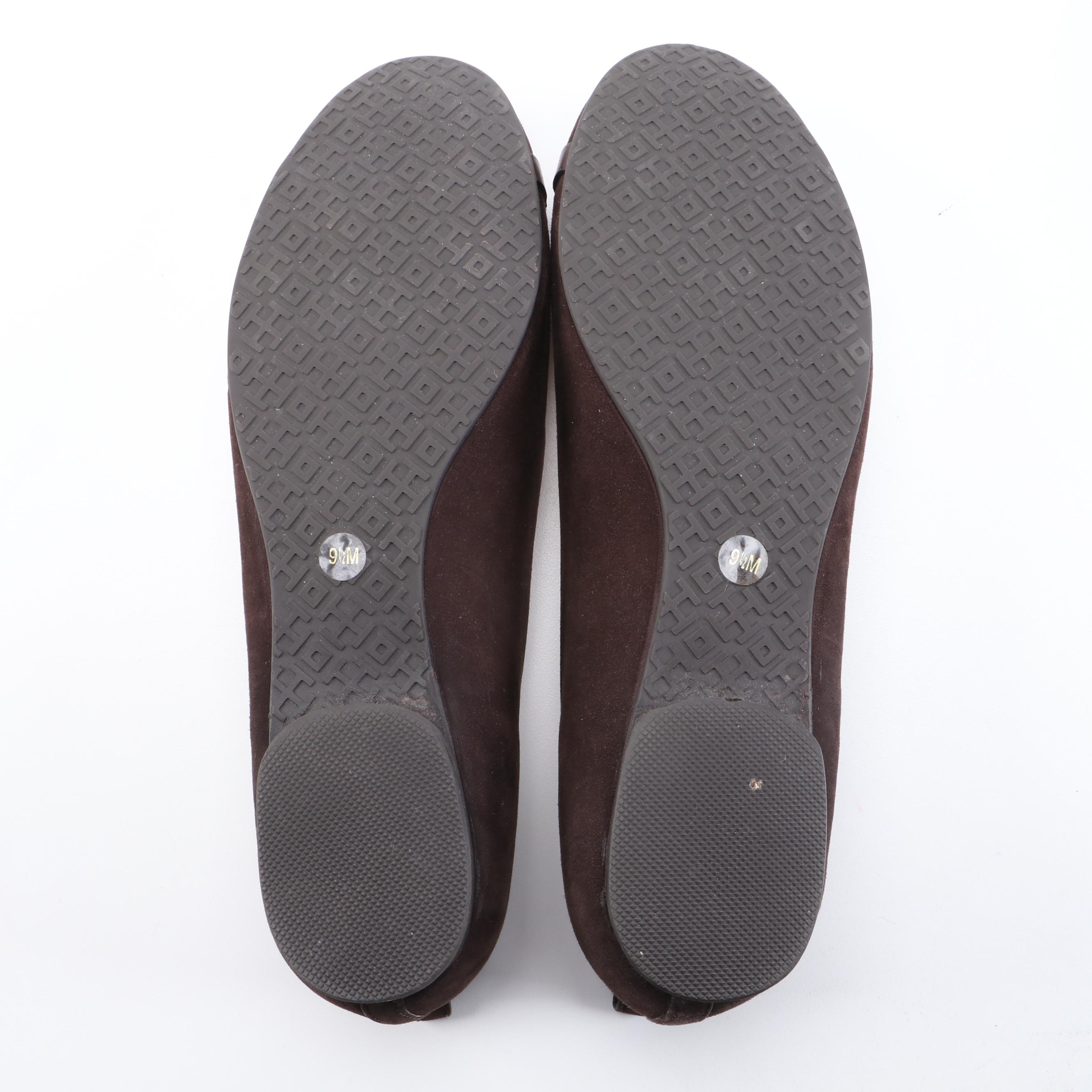 Tory Burch Minnie Ballet Flats and Vanessa Crystal Embellished Flats