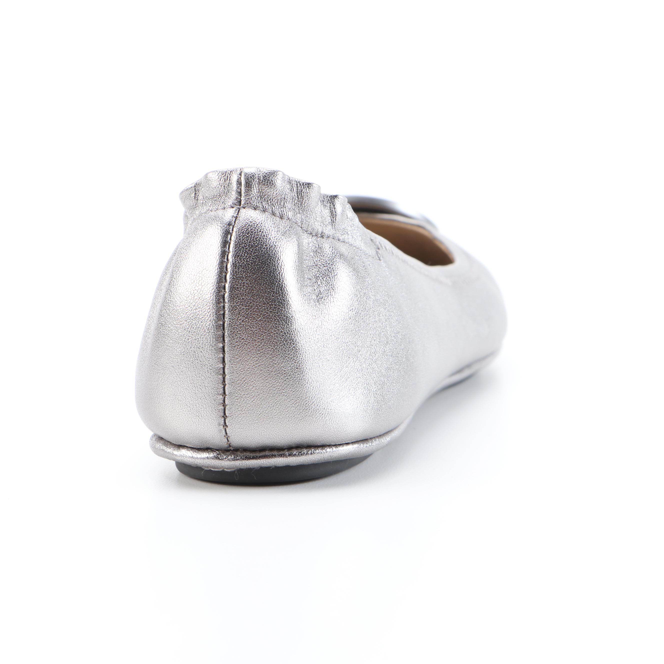 Tory Burch Minnie Ballet Flats and Vanessa Crystal Embellished Flats