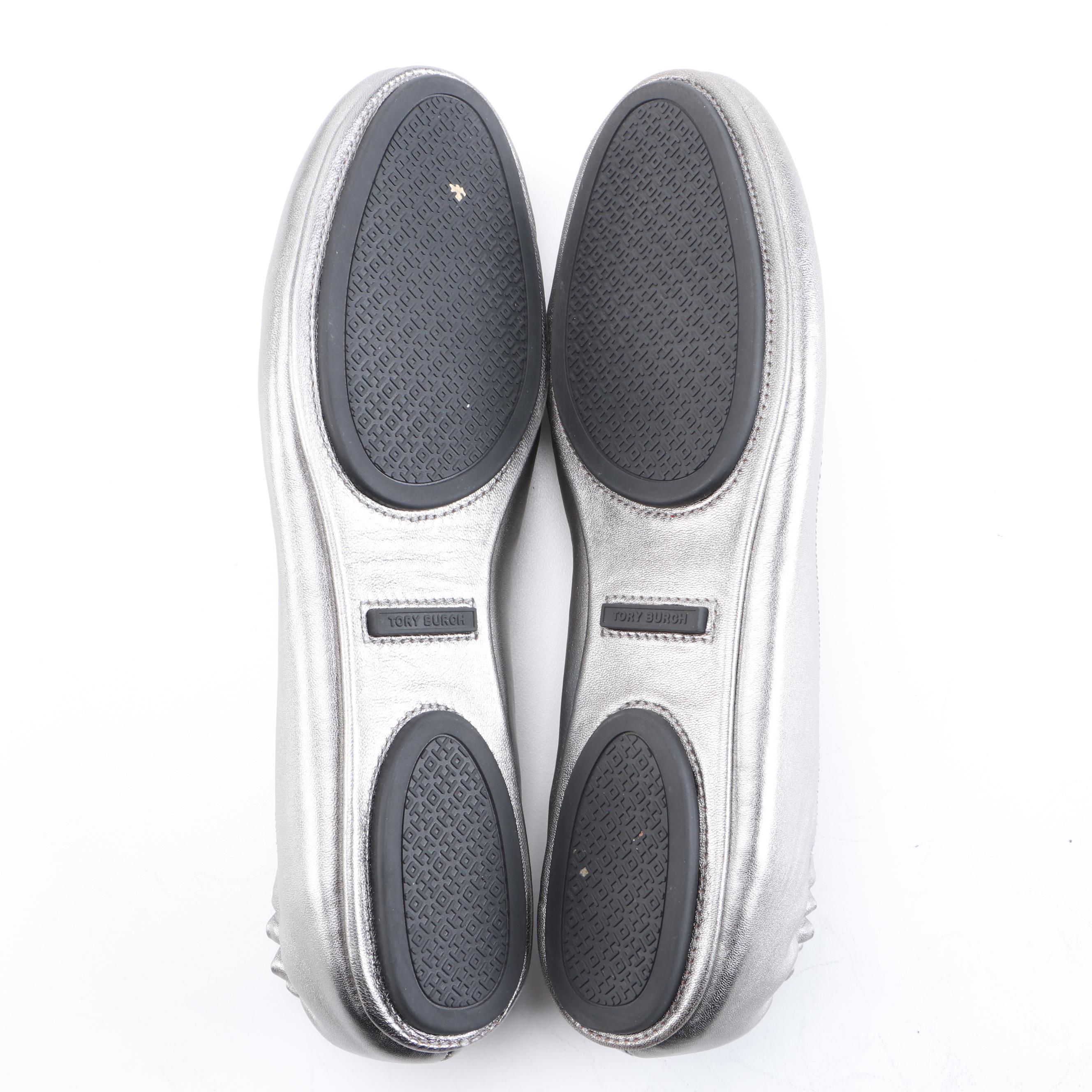 Tory Burch Minnie Ballet Flats and Vanessa Crystal Embellished Flats