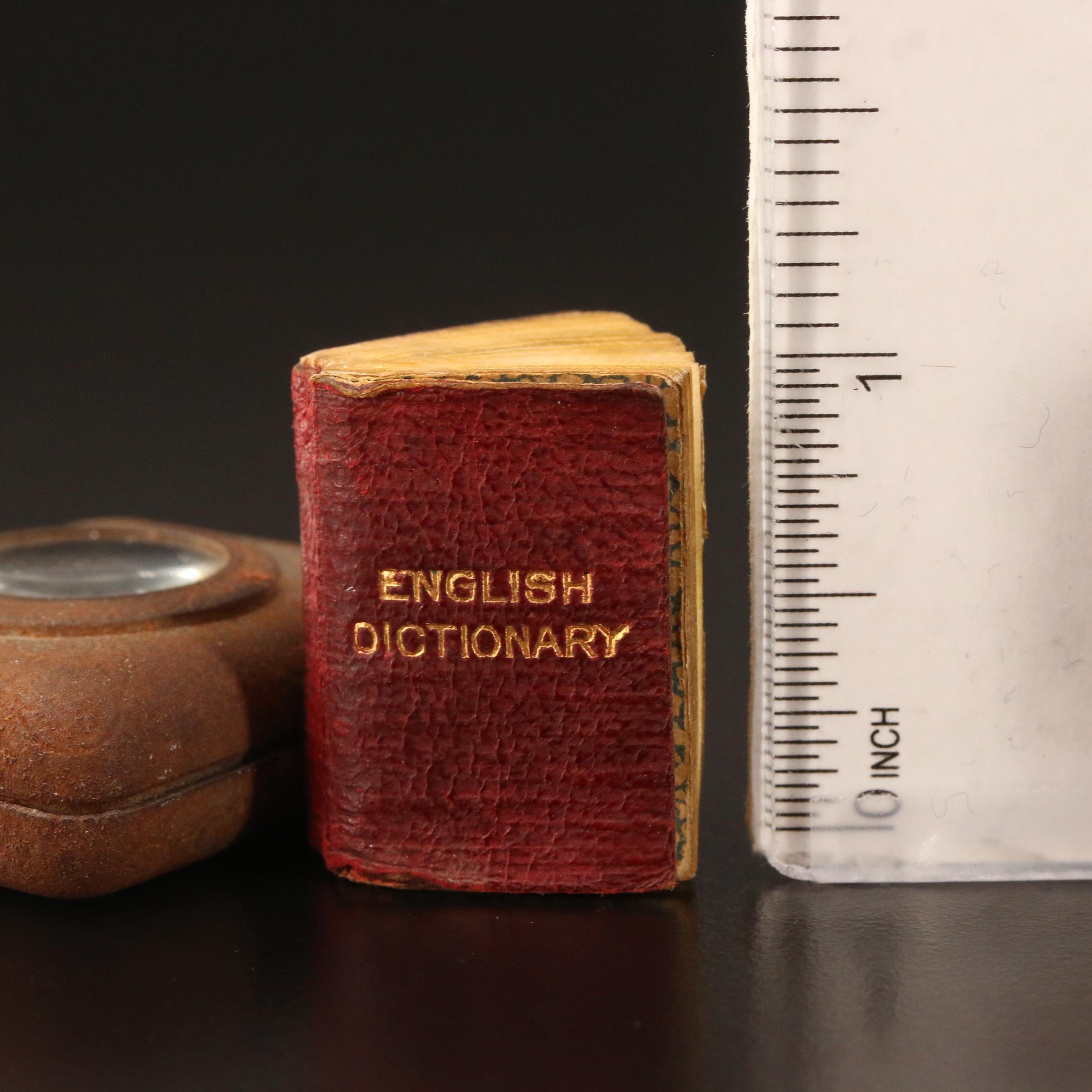 Antique and Vintage Mix of Jewelry Featuring a Miniature Dictionary Pendant