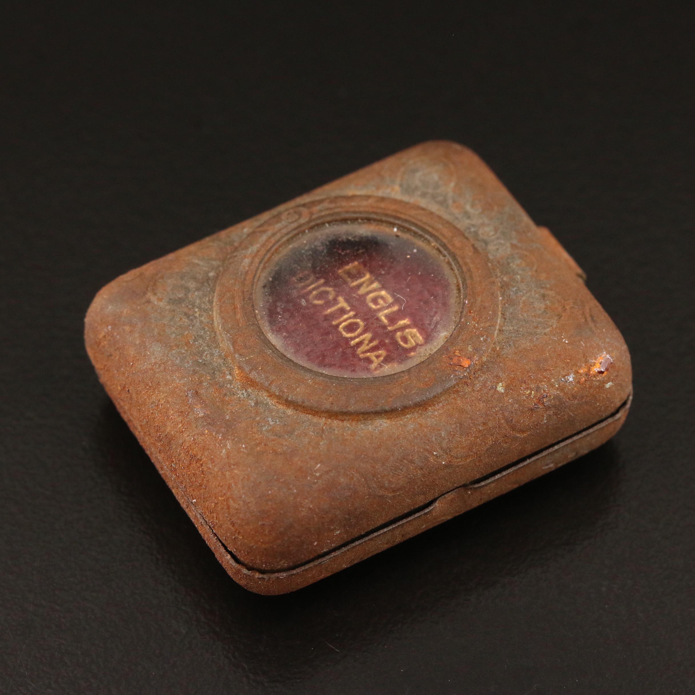 Antique and Vintage Mix of Jewelry Featuring a Miniature Dictionary Pendant