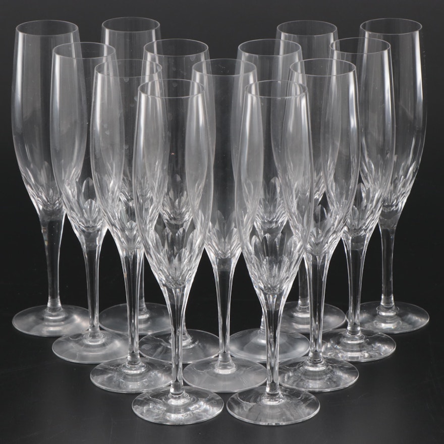 Orrefors "Prelude" Crystal Champagne Flutes