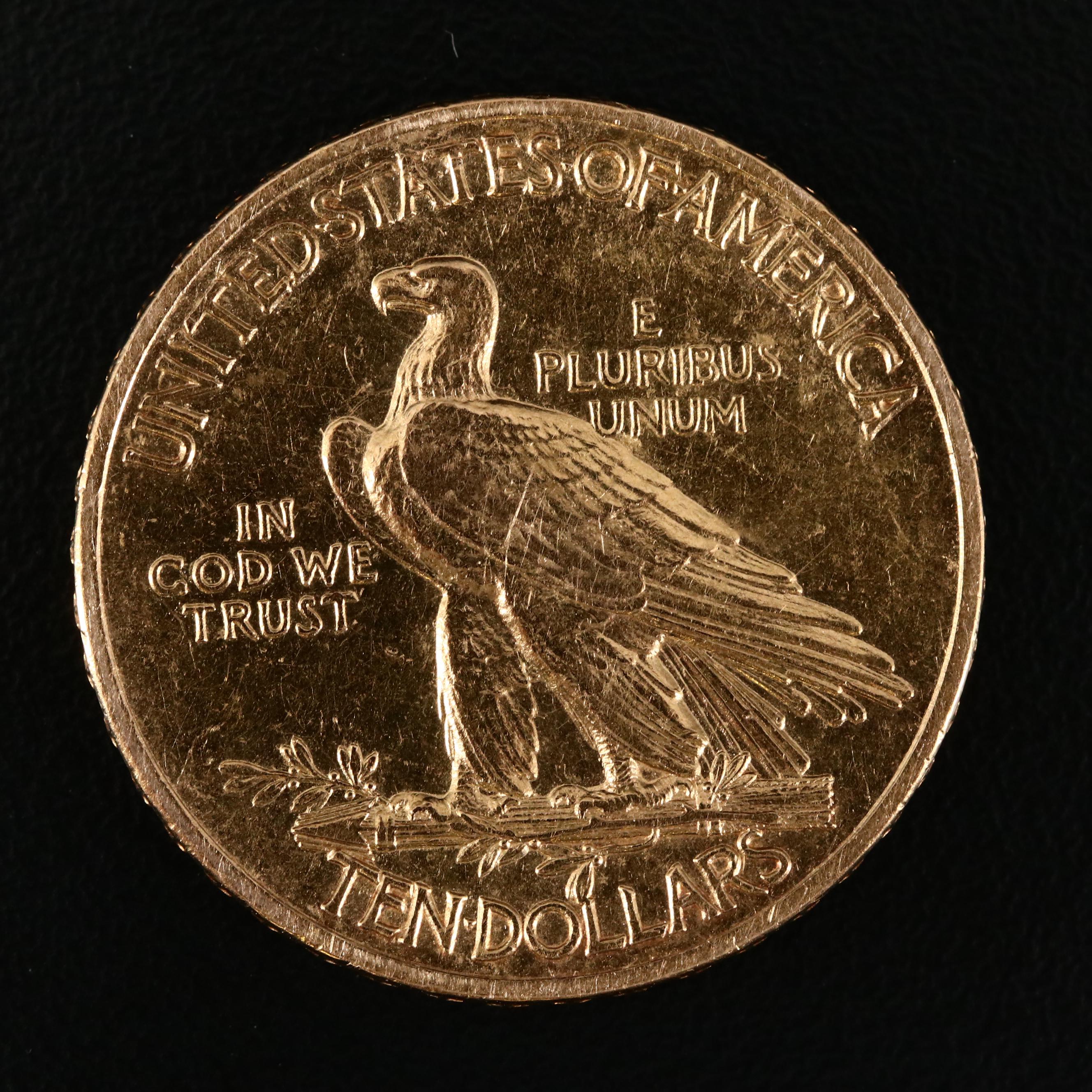 1909 Indian Head $10 Gold Eagle Coin