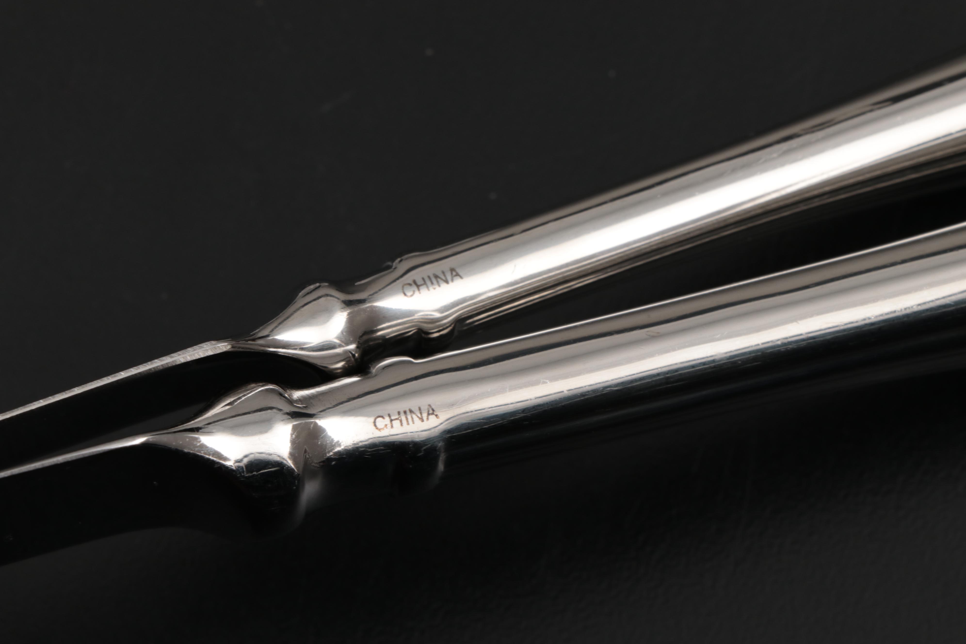 Ricci "Meridiani" and Gorham "Nouveau" 18/10 Stainless Steel Flatware