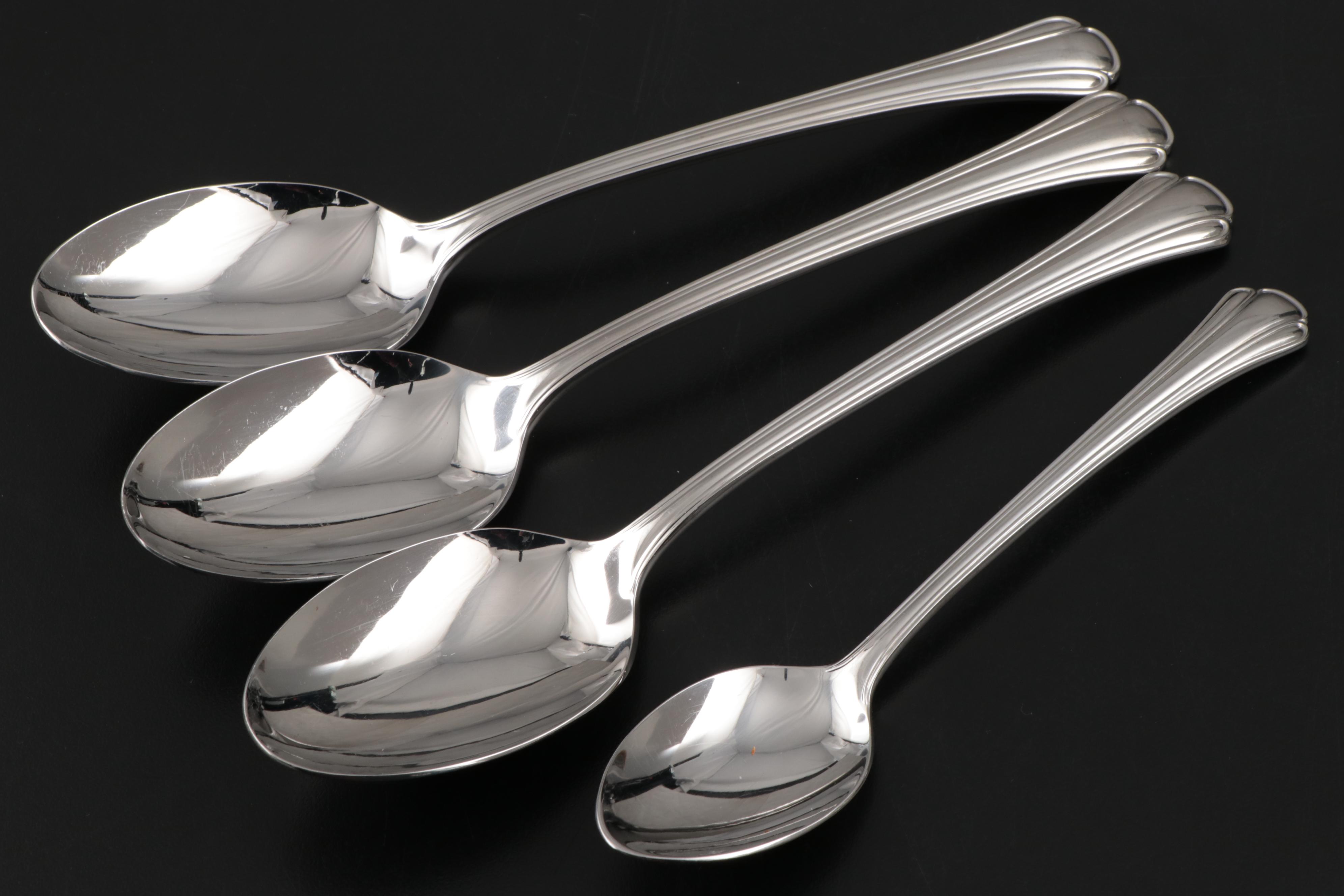 Ricci "Meridiani" and Gorham "Nouveau" 18/10 Stainless Steel Flatware