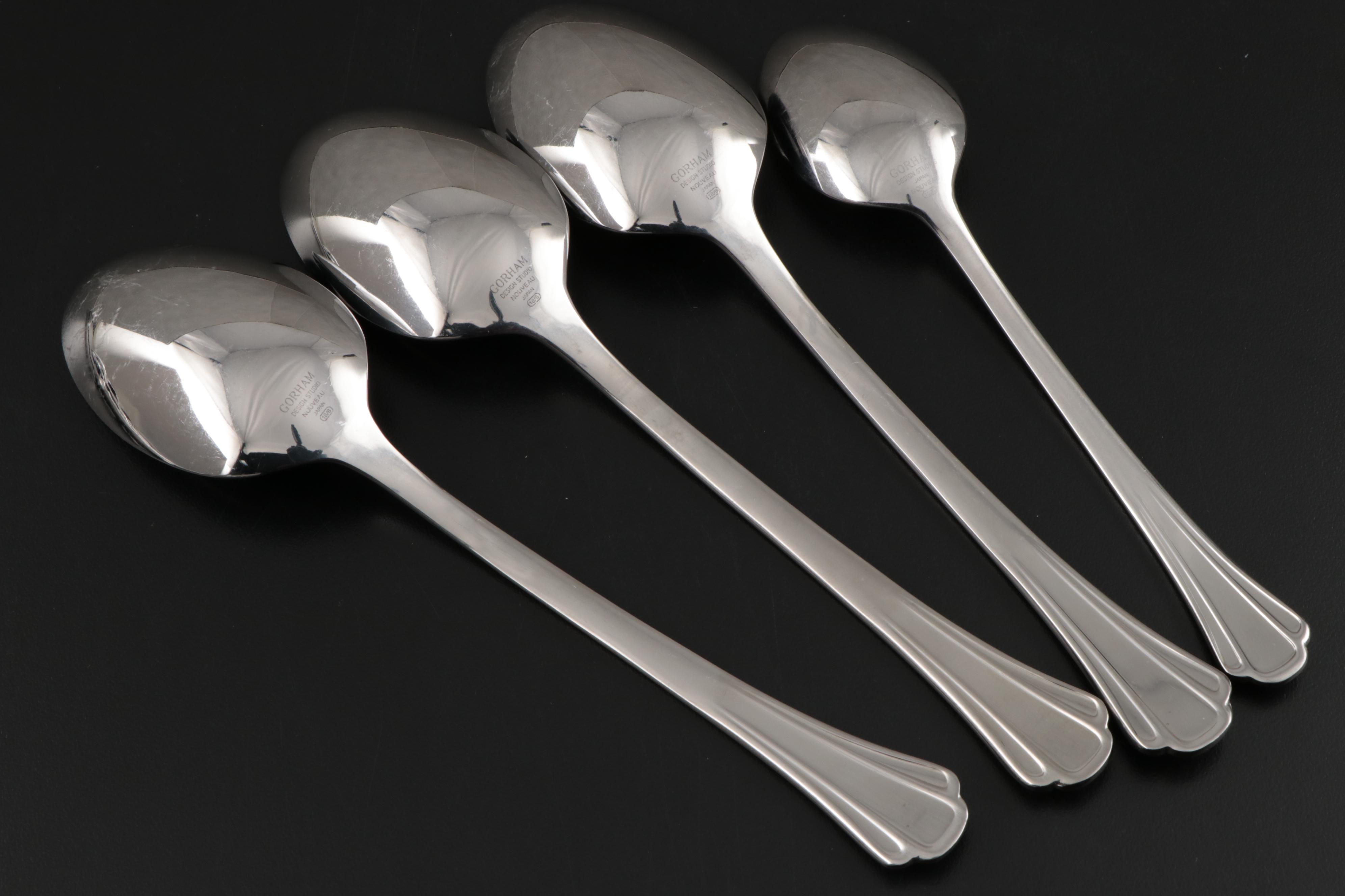 Ricci "Meridiani" and Gorham "Nouveau" 18/10 Stainless Steel Flatware