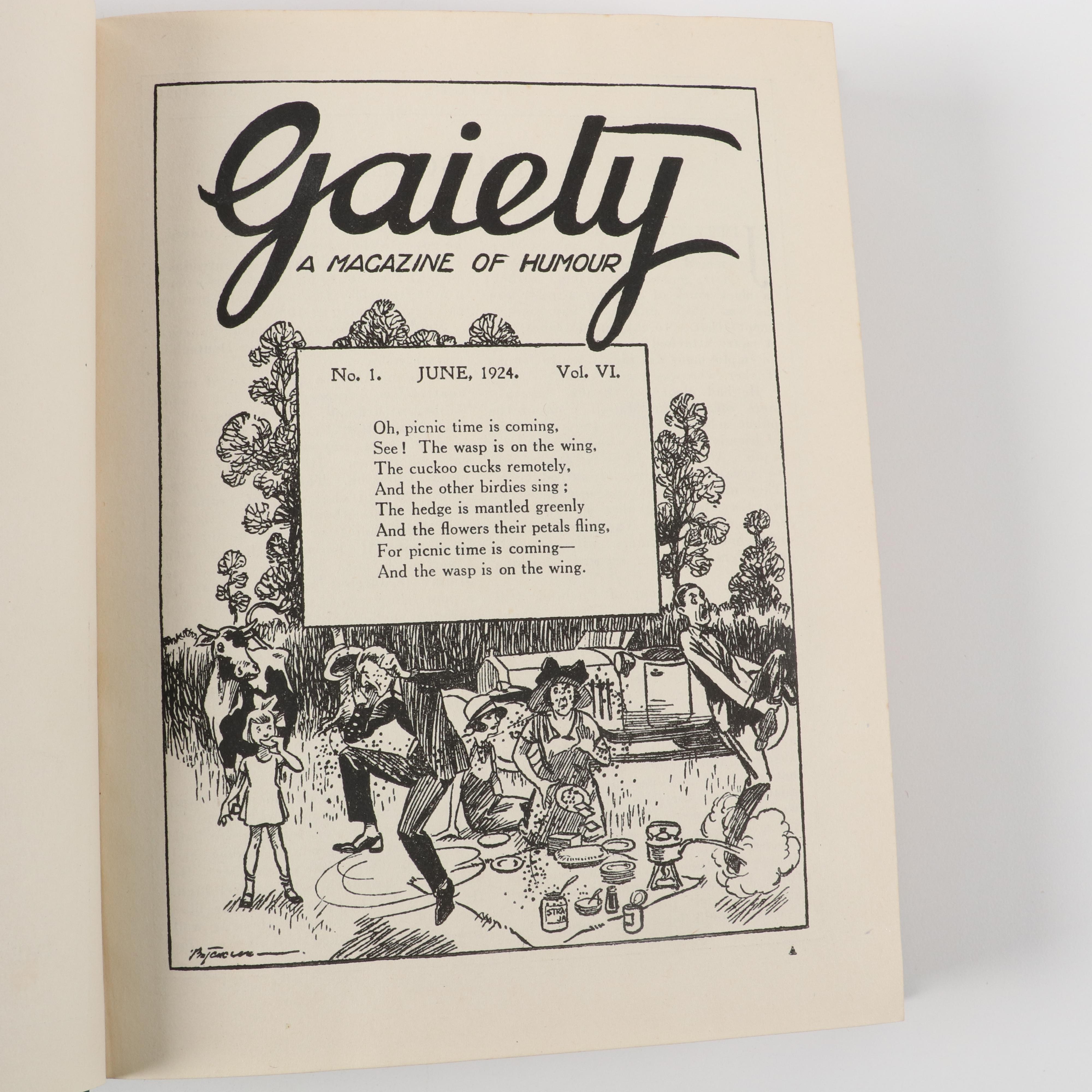 Compilation Books of "Gaiety" and "Punch" Magazines, Early to Mid 20th Century