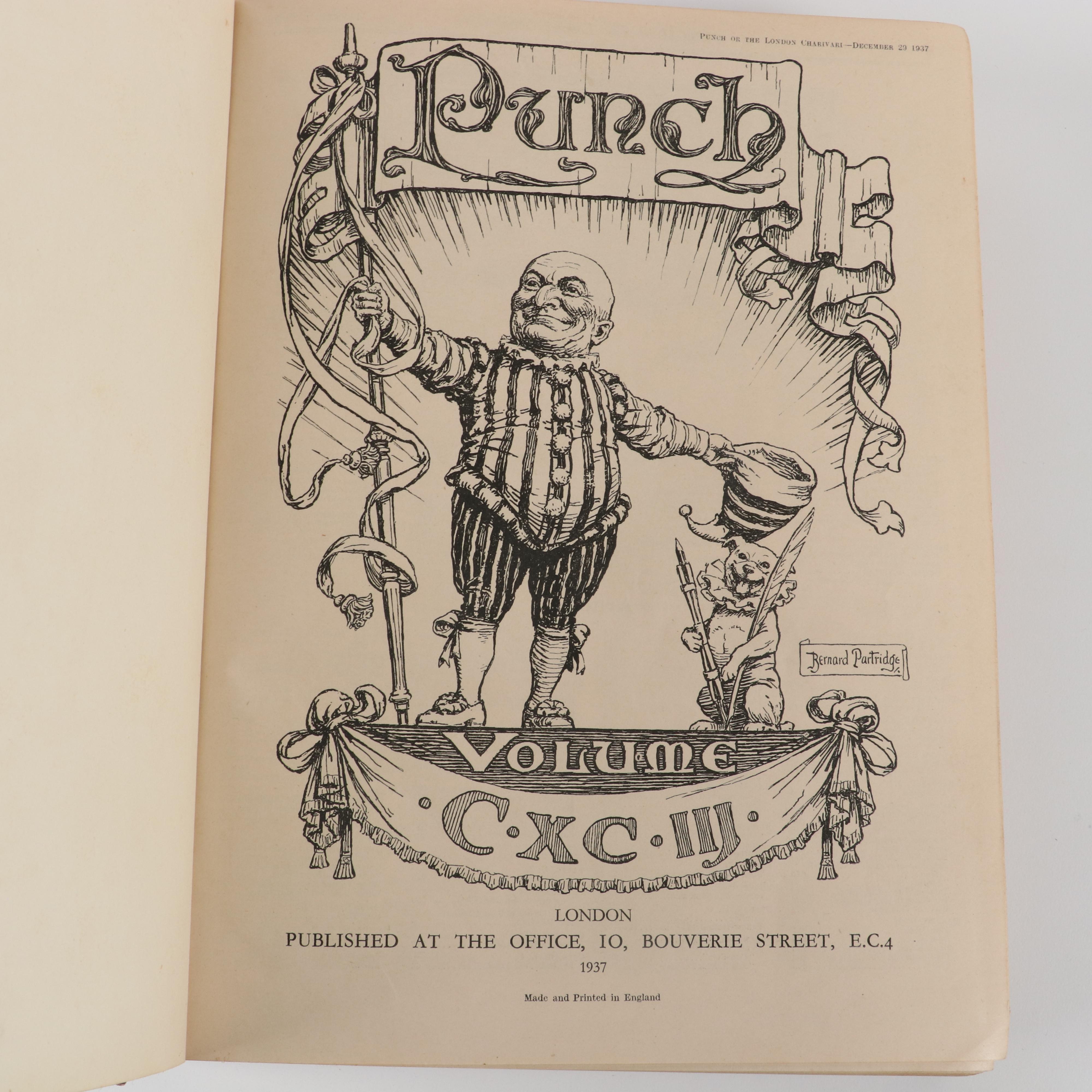 Compilation Books of "Gaiety" and "Punch" Magazines, Early to Mid 20th Century