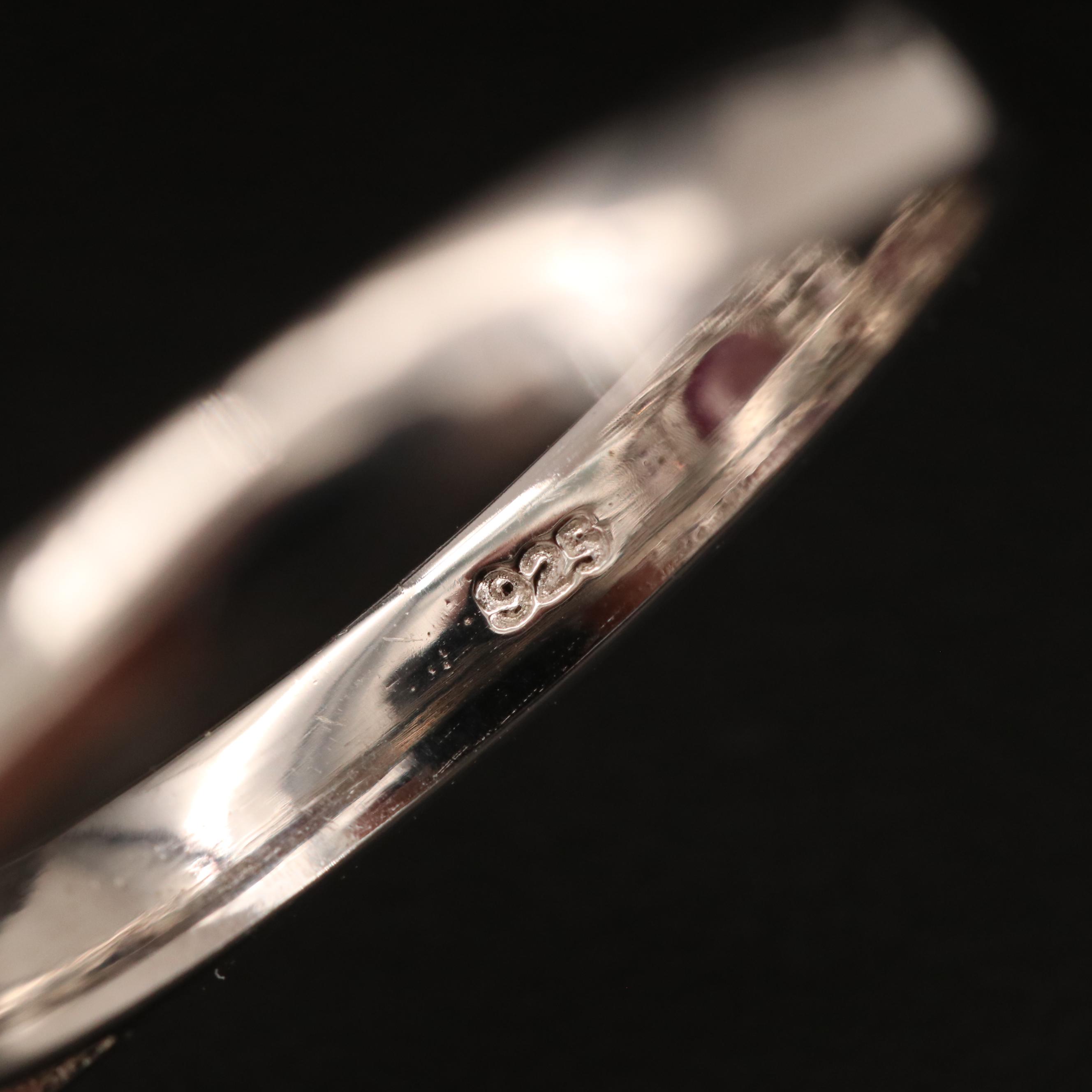 Sterling Ruby and Sapphire Ring