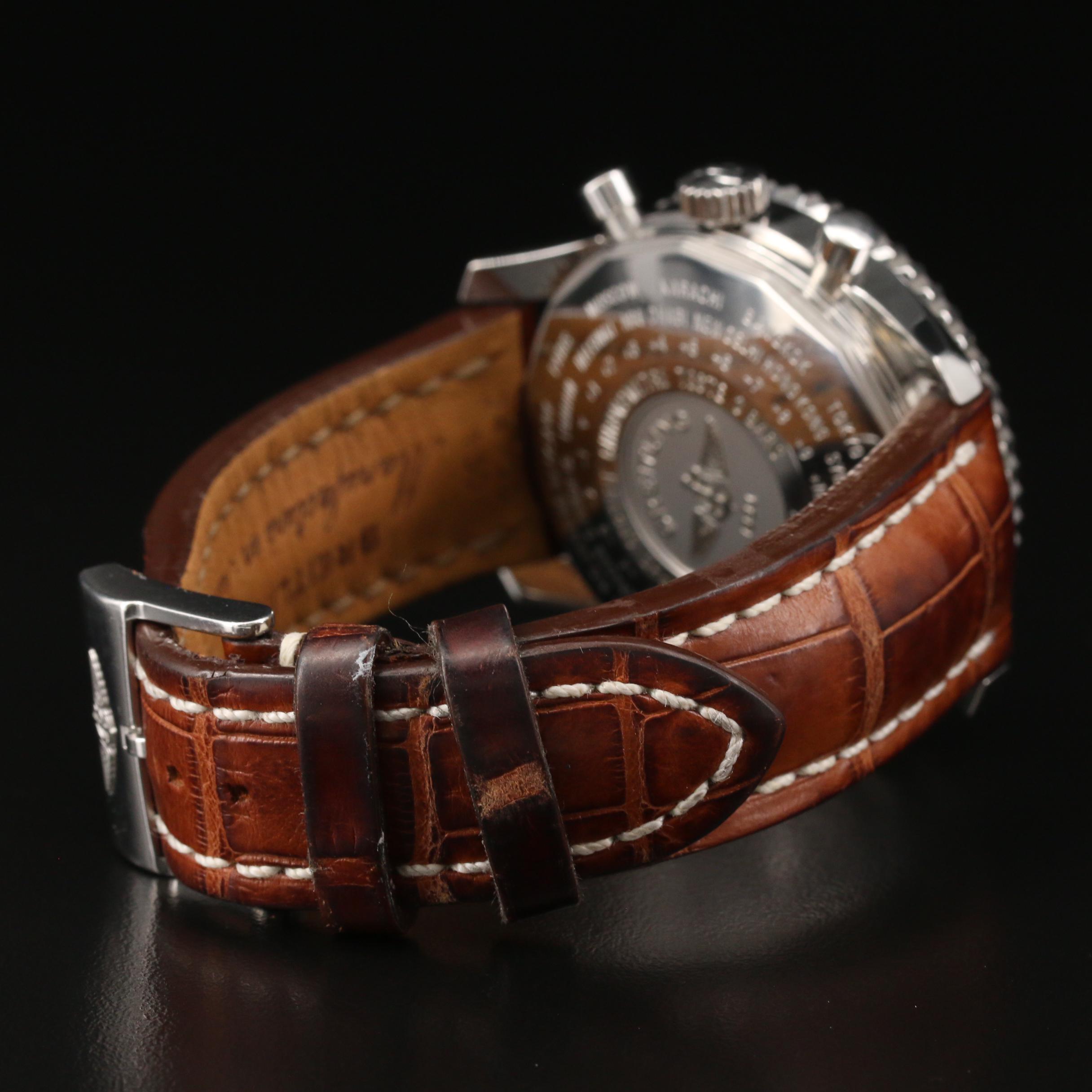 Breitling Navitimer World Stainless Steel Automatic Watch