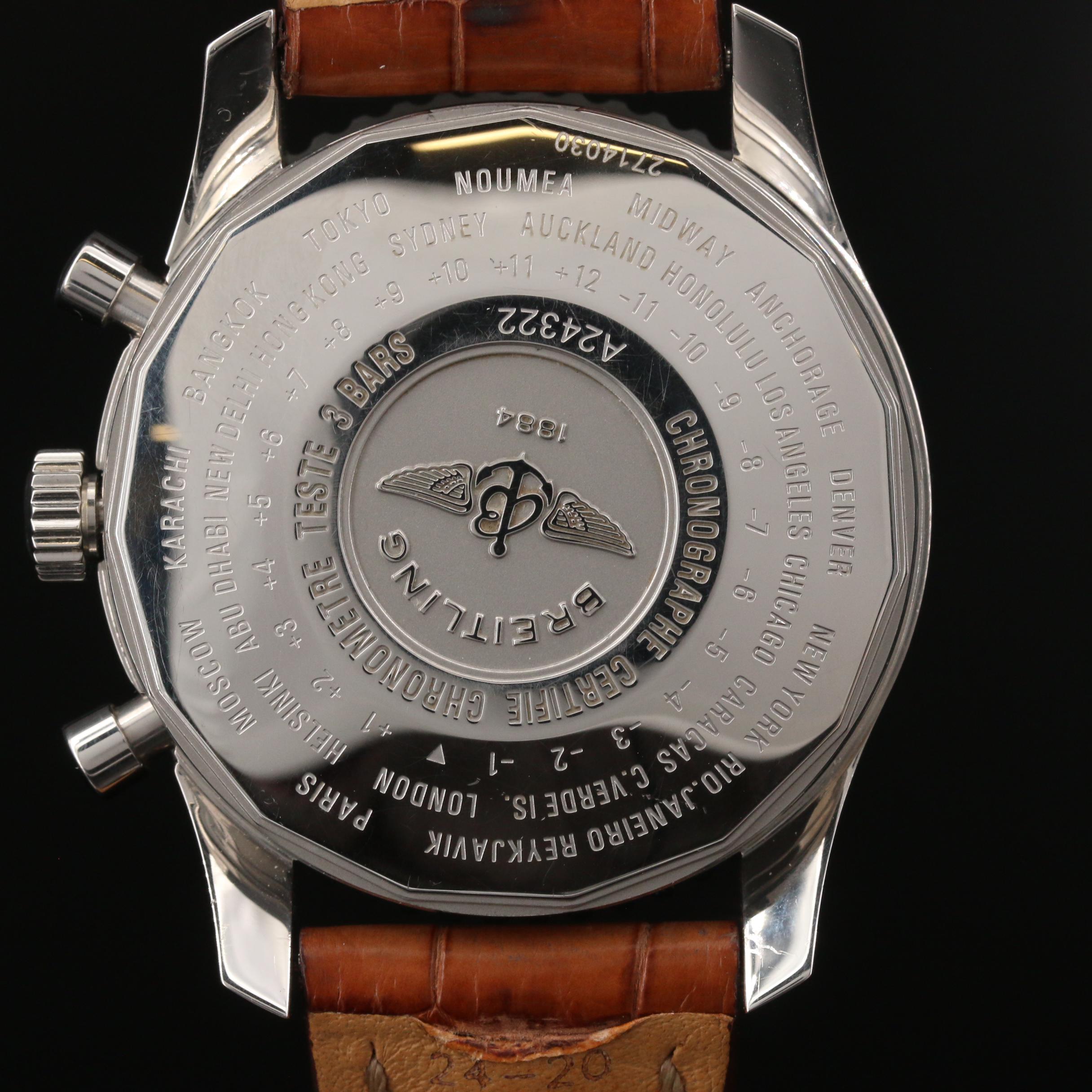 Breitling Navitimer World Stainless Steel Automatic Watch