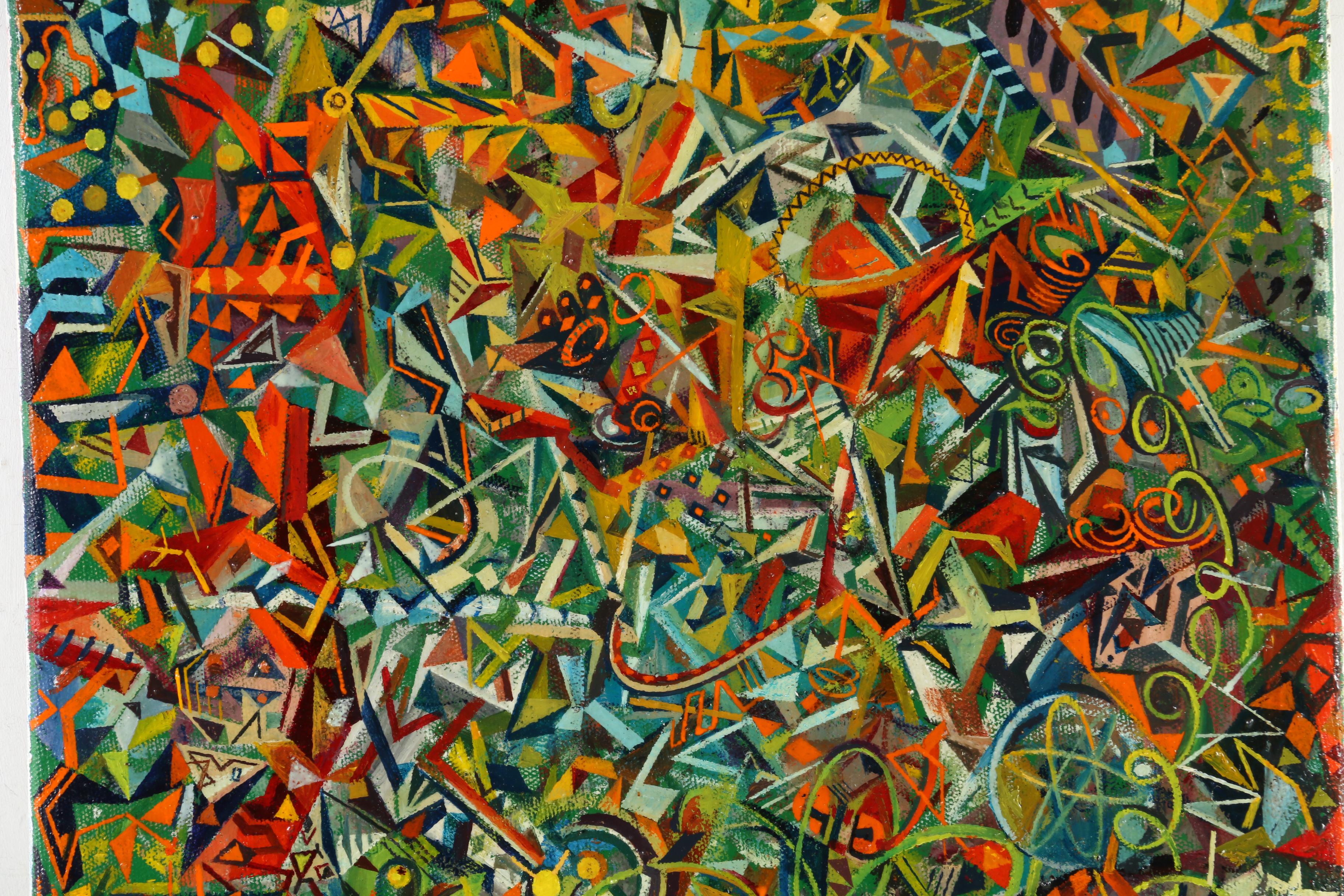 Ryder Henry Oil Painting "Noise #14," 2020