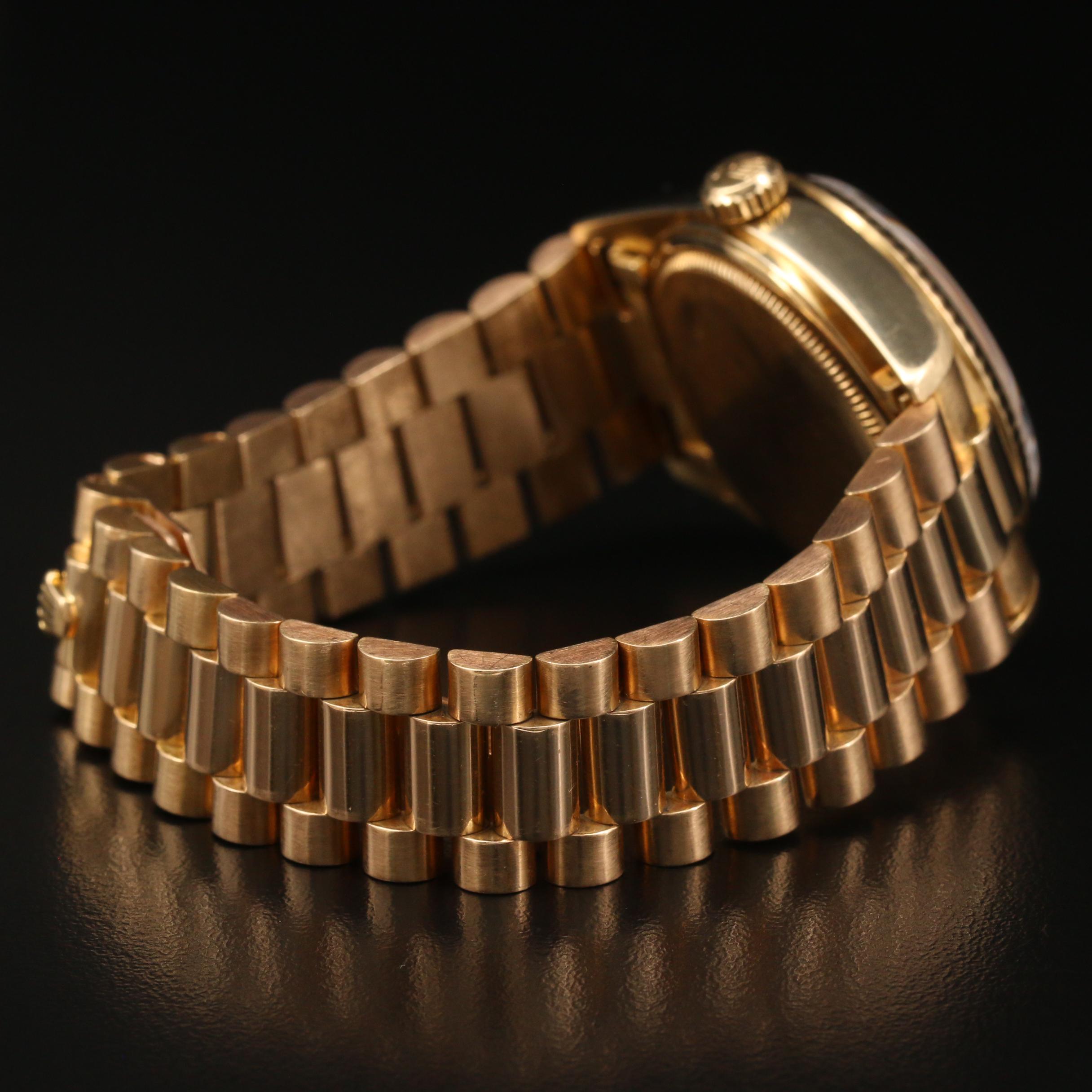 1990 Rolex Day-Date President 18K Gold Automatic Watch