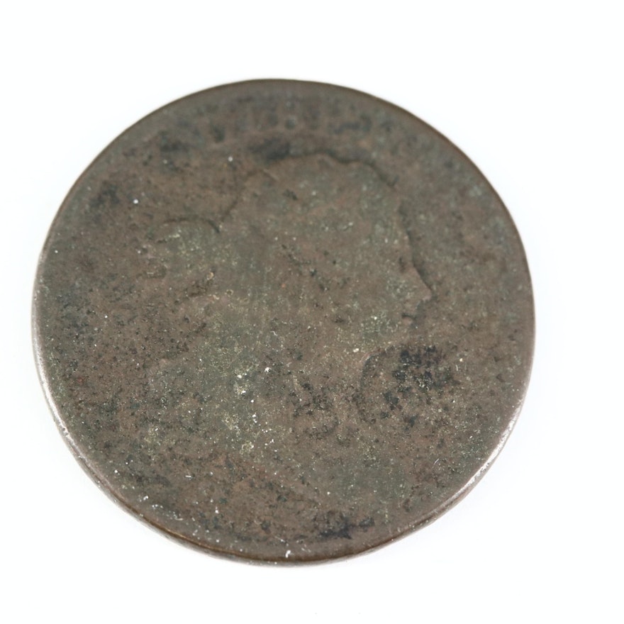 1805 Draped Bust "Large 5" Half Cent