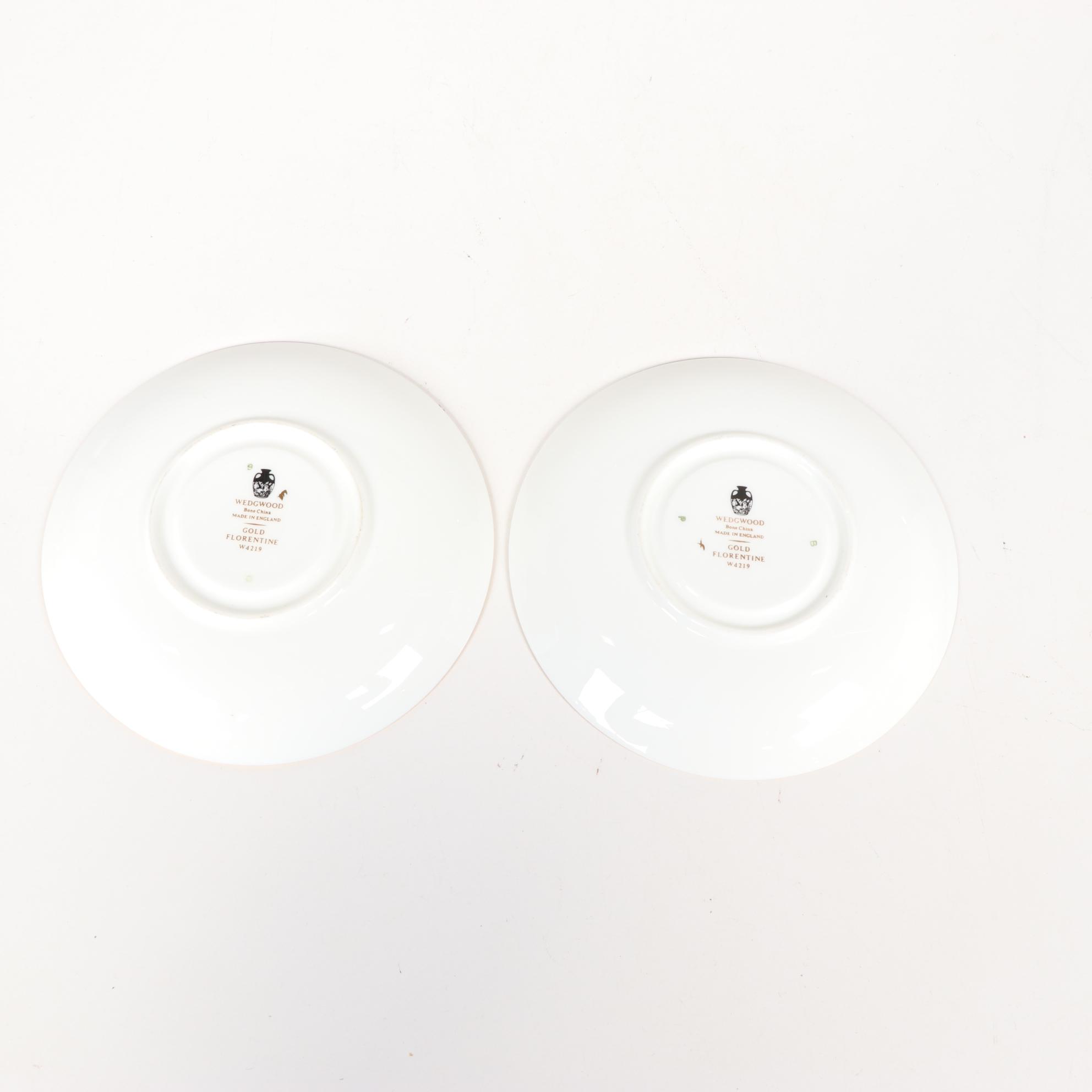 Wedgwood "Florentine Gold" Bone China Dinnerware, 1961–1986