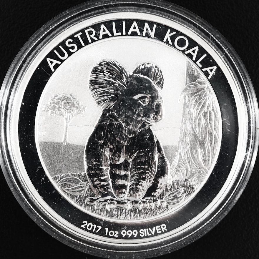 2017 Australian 1 Oz .999 Fine Silver Koala Dollar