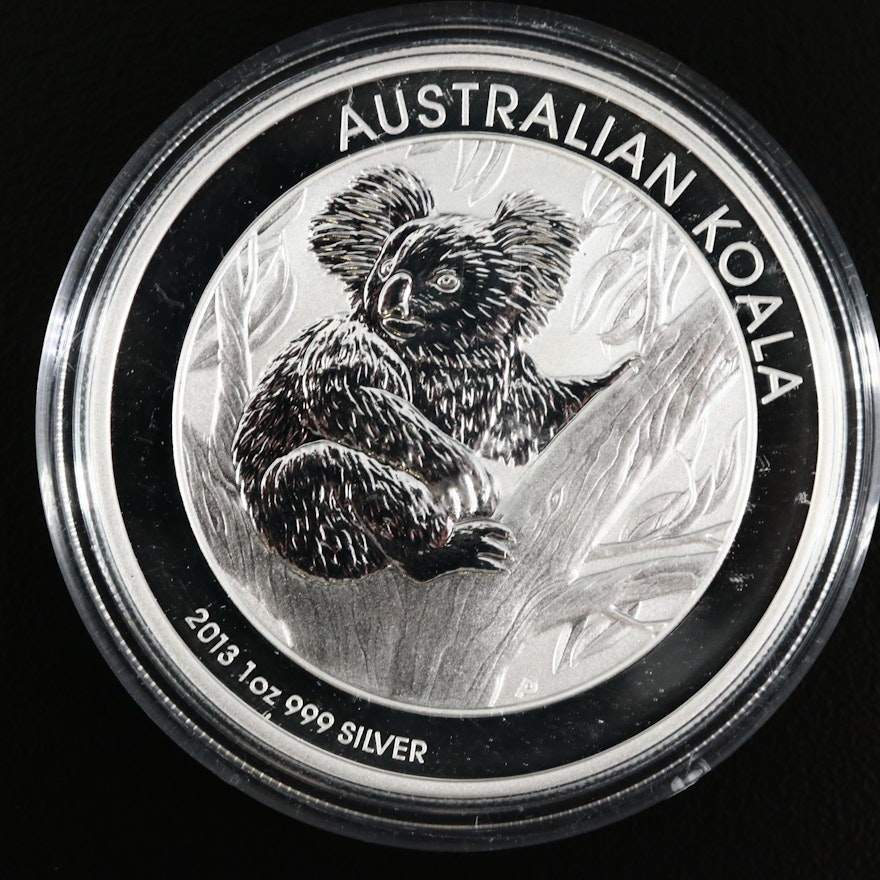 2013 Australian 1 Oz .999 Fine Silver Koala Dollar