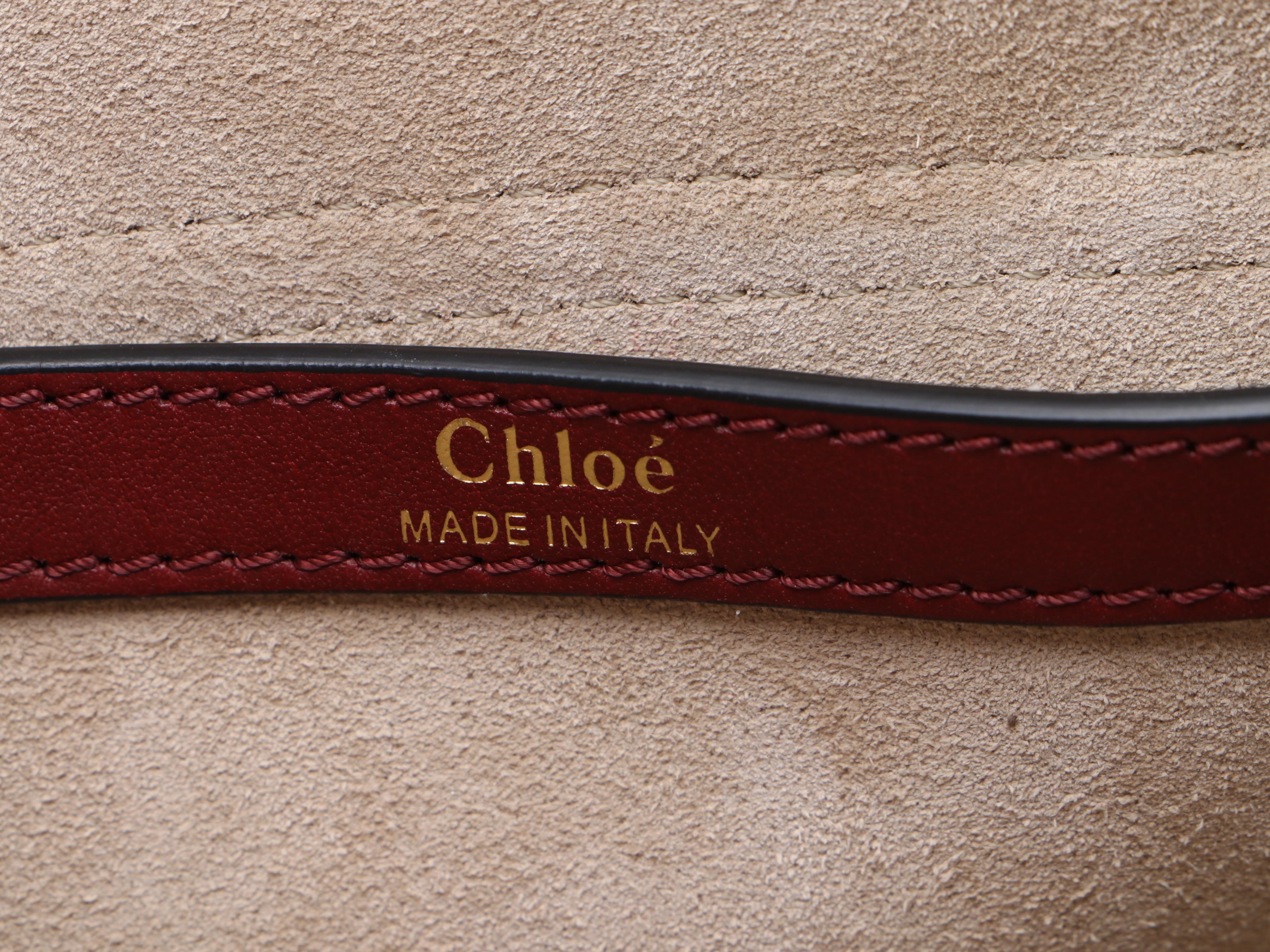 Chloé Hudson Leather Crossbody Bag with Whipstitch Details and Tassel