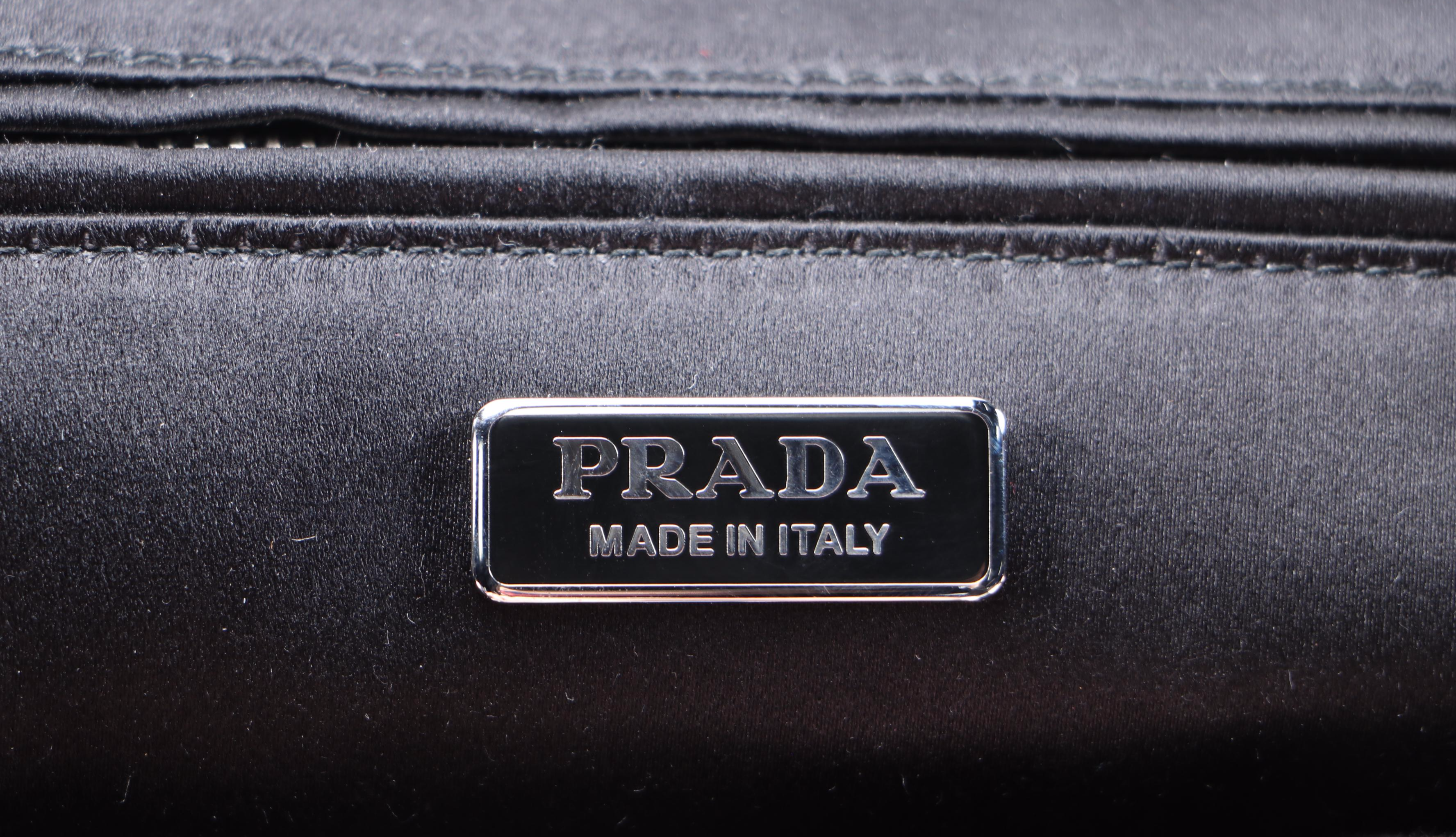 Prada Mini Sequined Canapa Convertible Tote