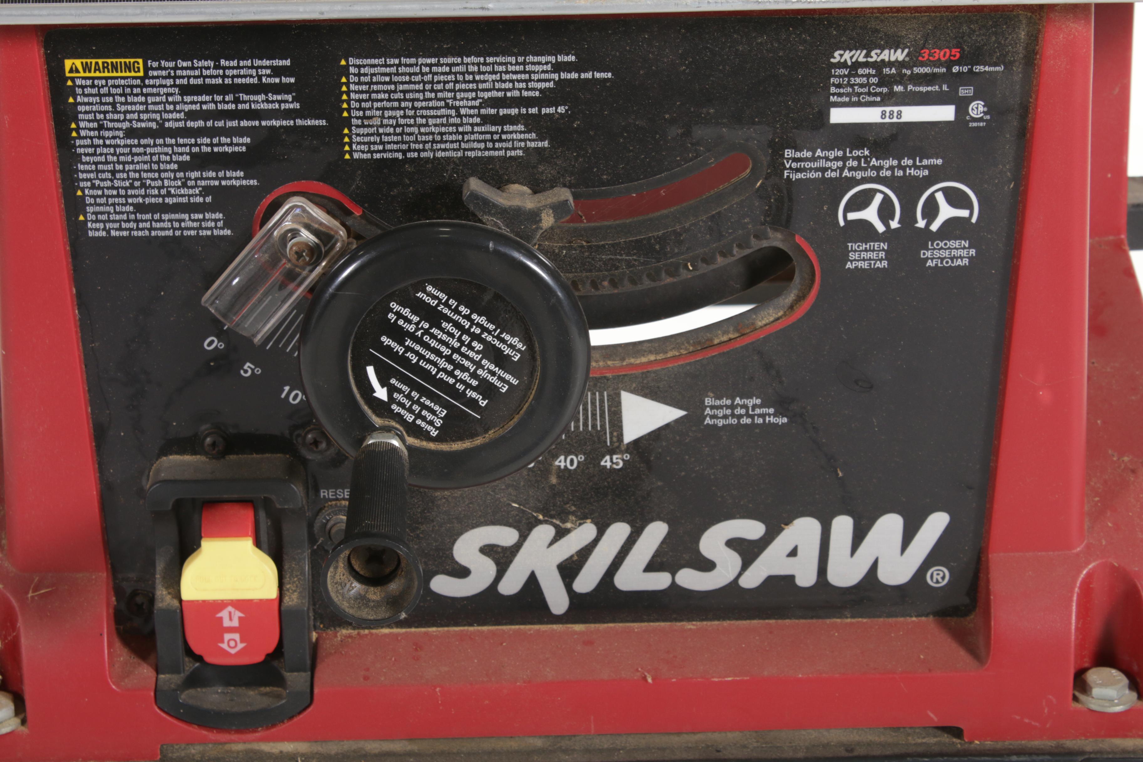 Skilsaw 3305 Table Saw on Stand