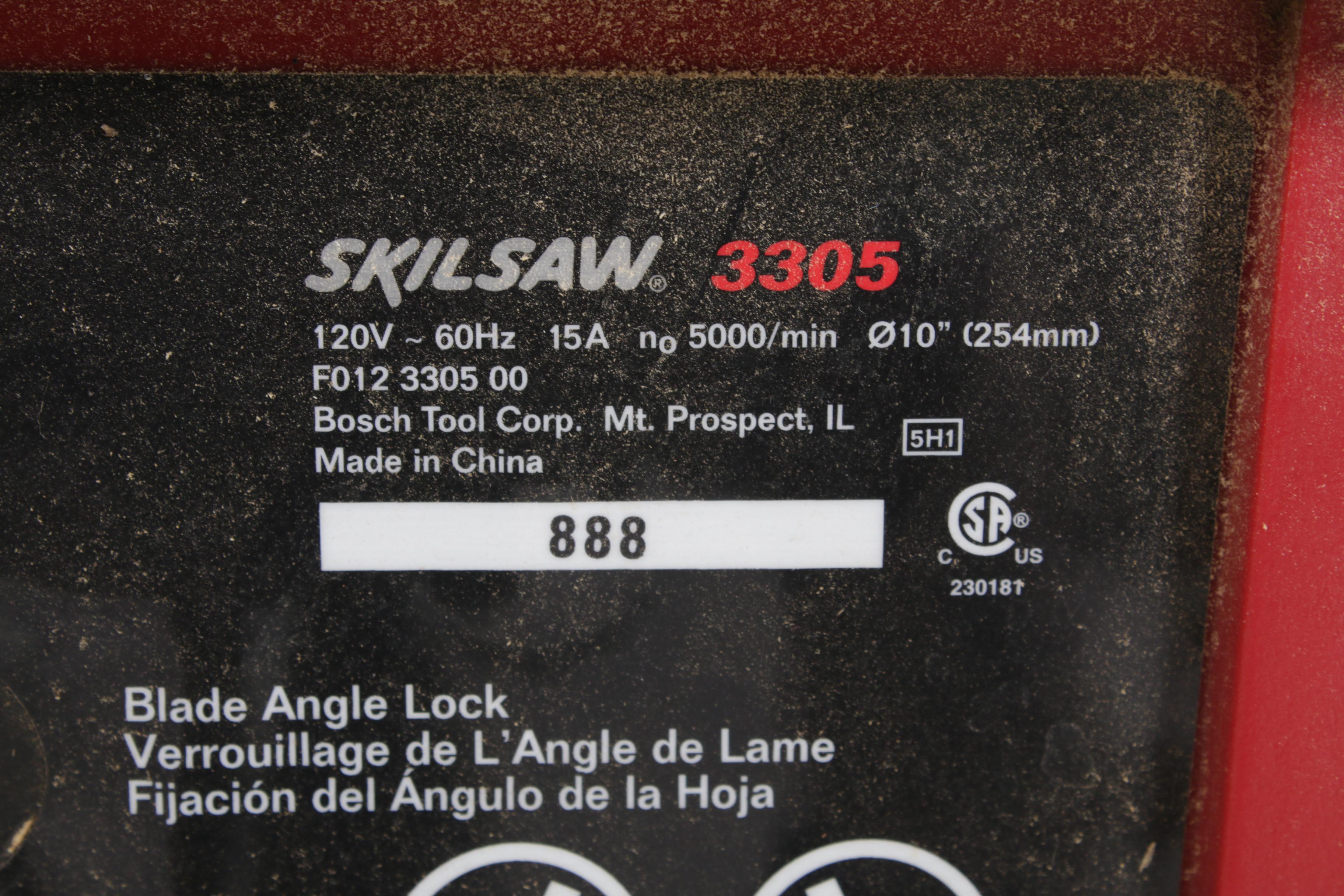 Skilsaw 3305 Table Saw on Stand