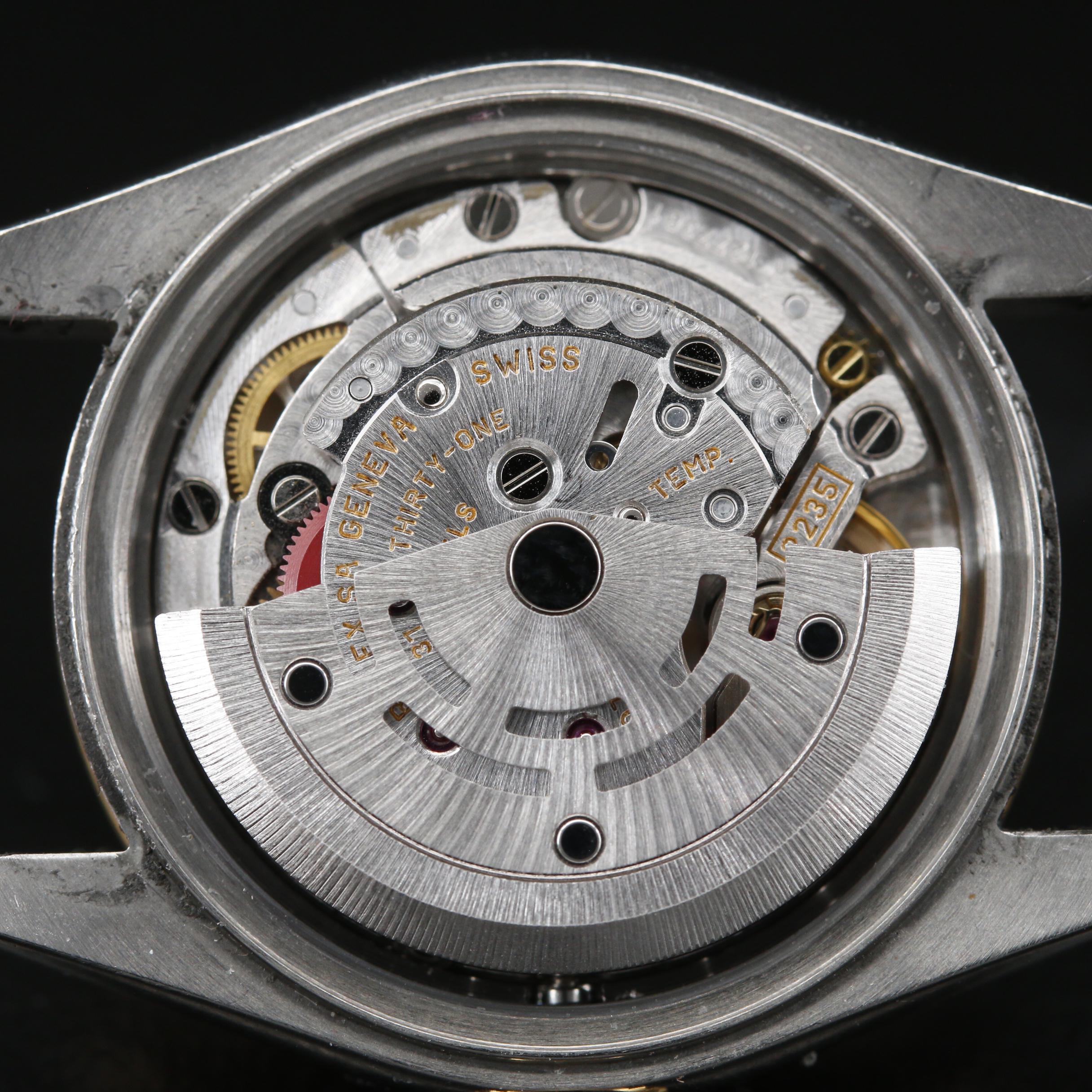 Rolex Datejust 18K and Stainless Steel Watch with Factory Diamond Dial