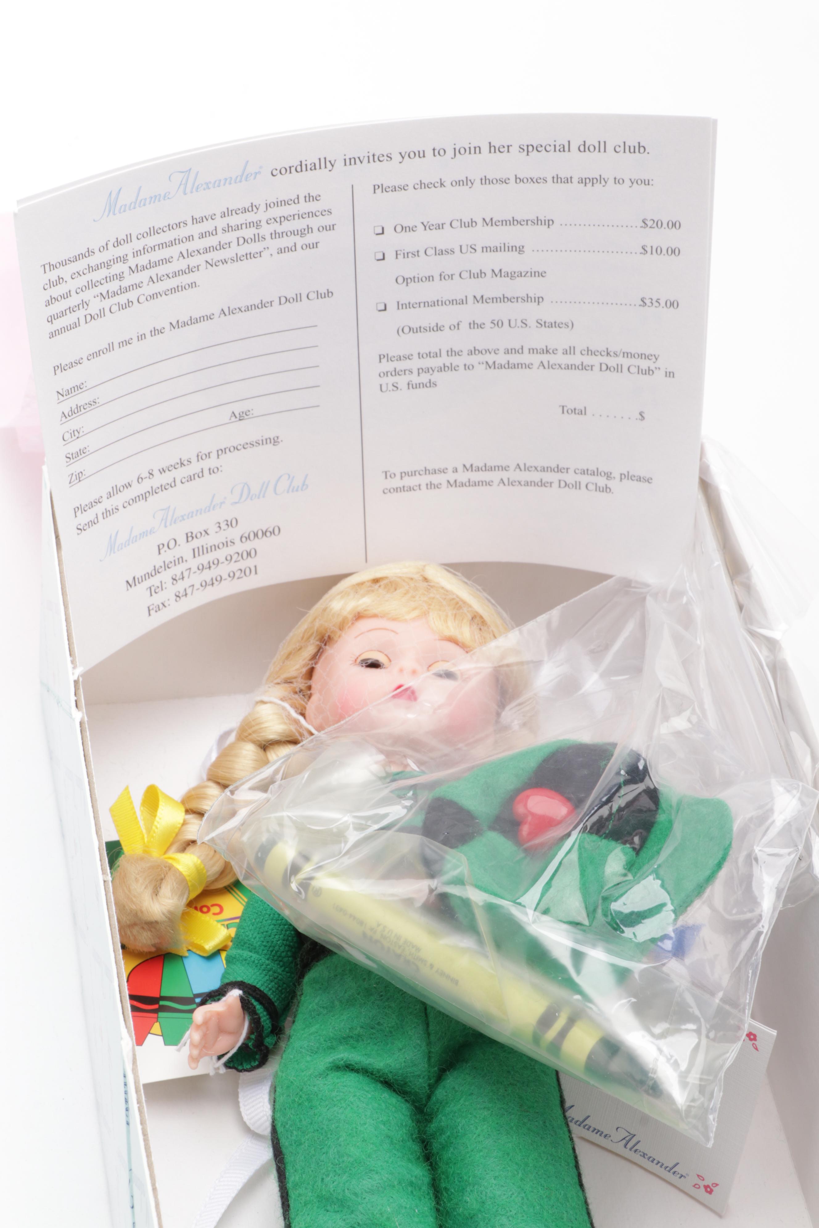 Madame Alexander Dolls, Including "Crayola Blue" and More