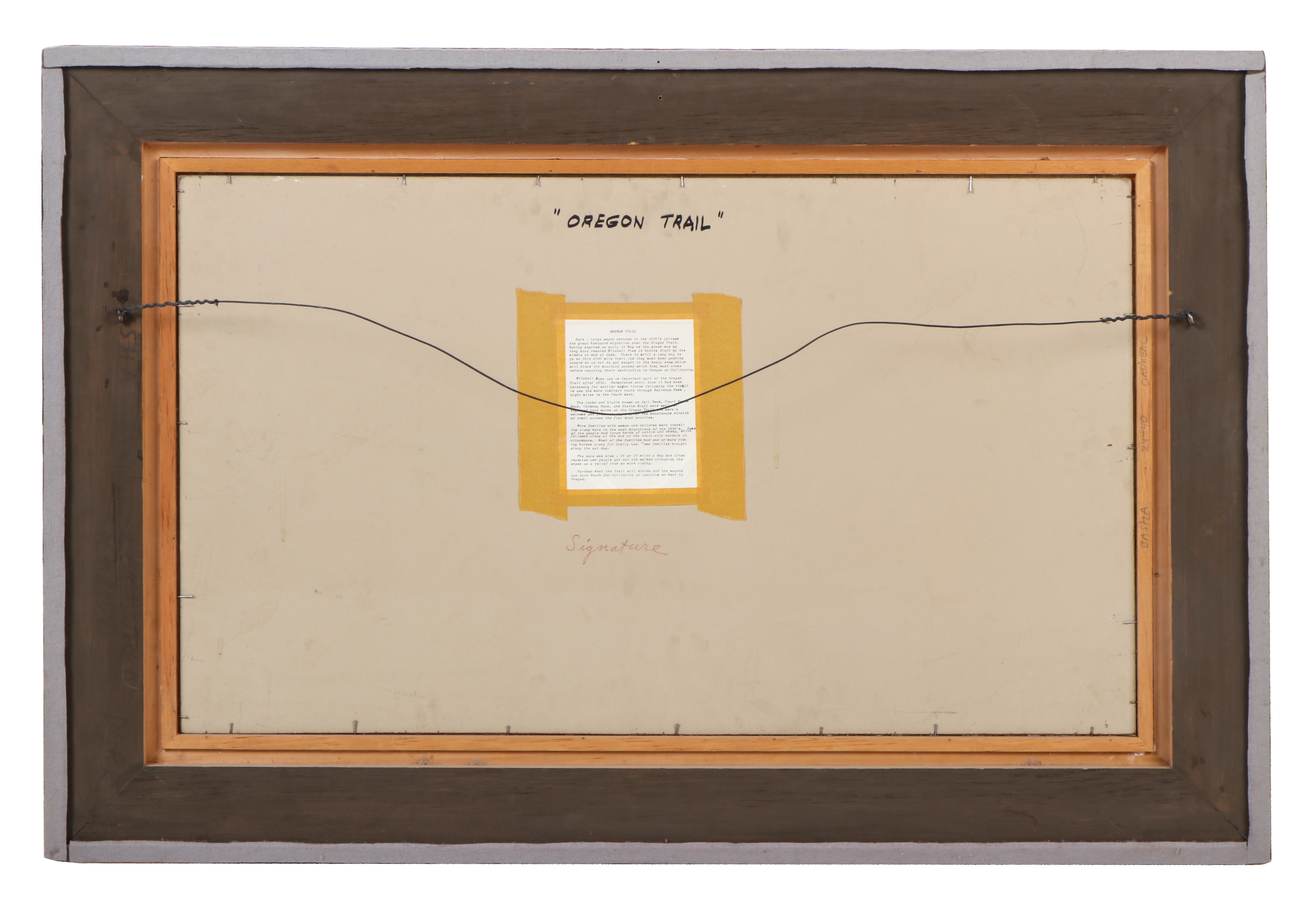 John F. Clymer Oil Painting "The Oregon Trail," 1967