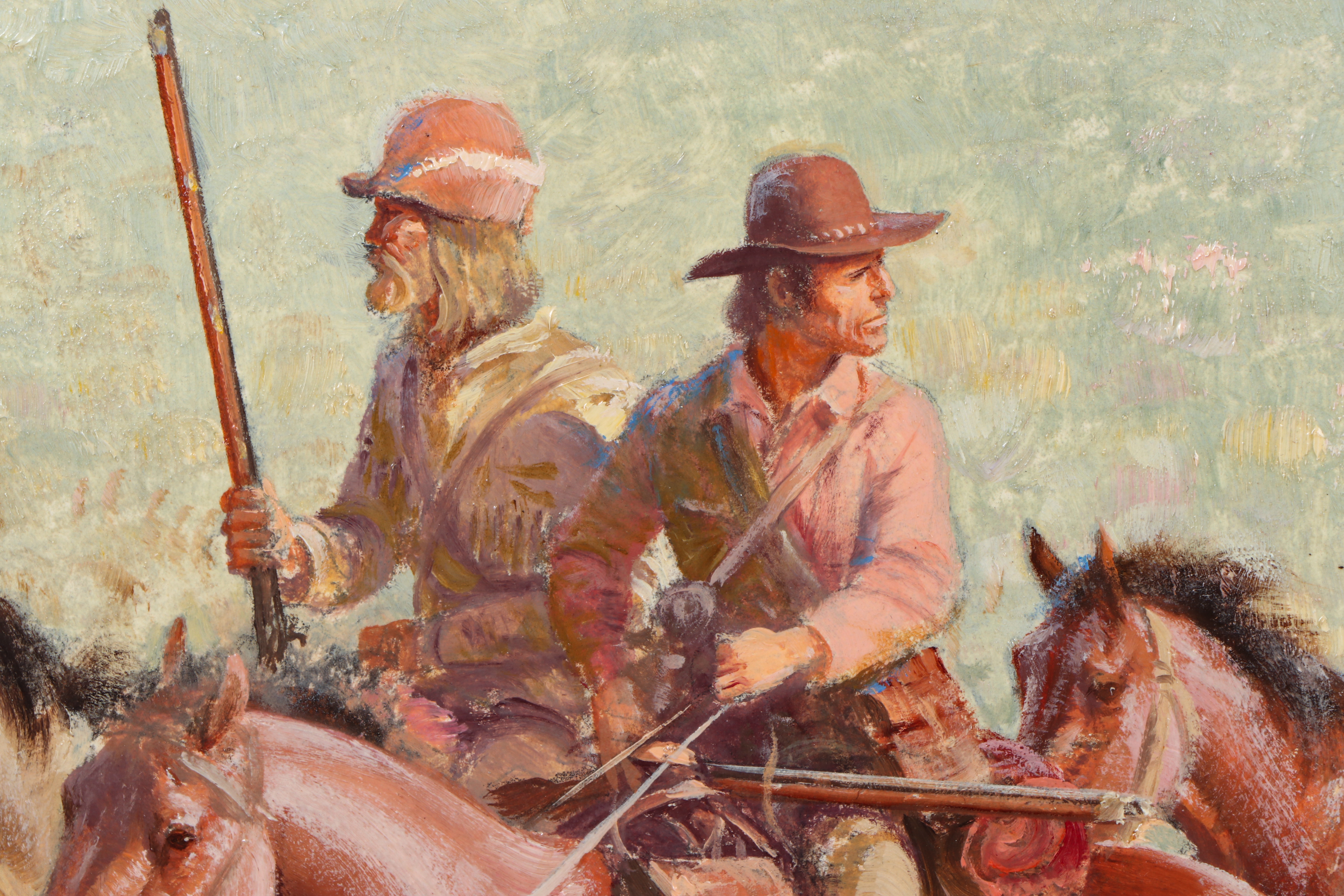 John F. Clymer Oil Painting "The Oregon Trail," 1967