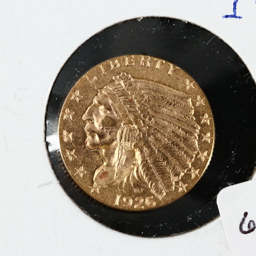 1926 Indian Head Gold $2.50 Quarter Eagle
