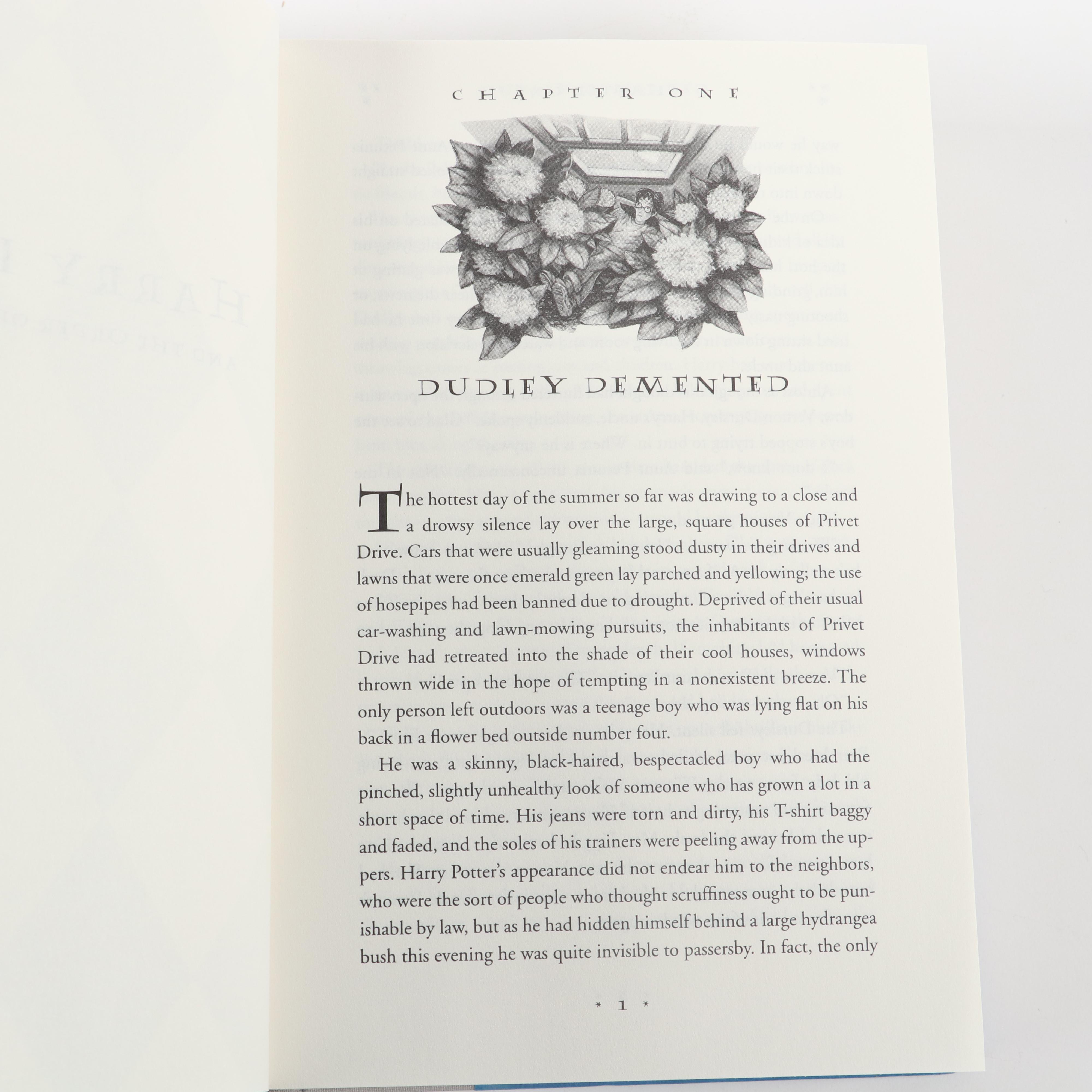 Partial First American Edition "Harry Potter" Series by J. K. Rowling