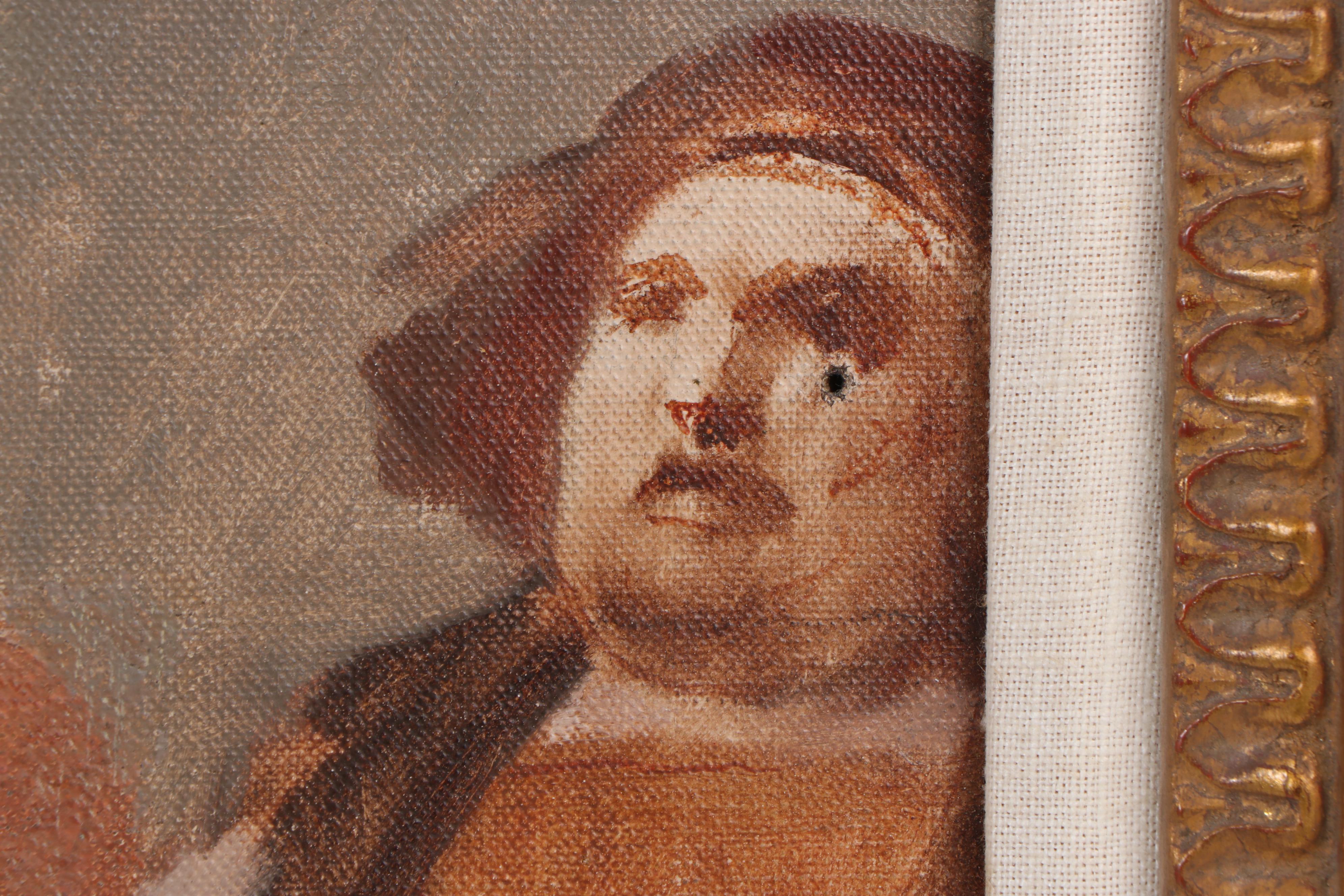 Frank Duveneck Oil Painting "Columbus before the Council of Salamanca," 1886