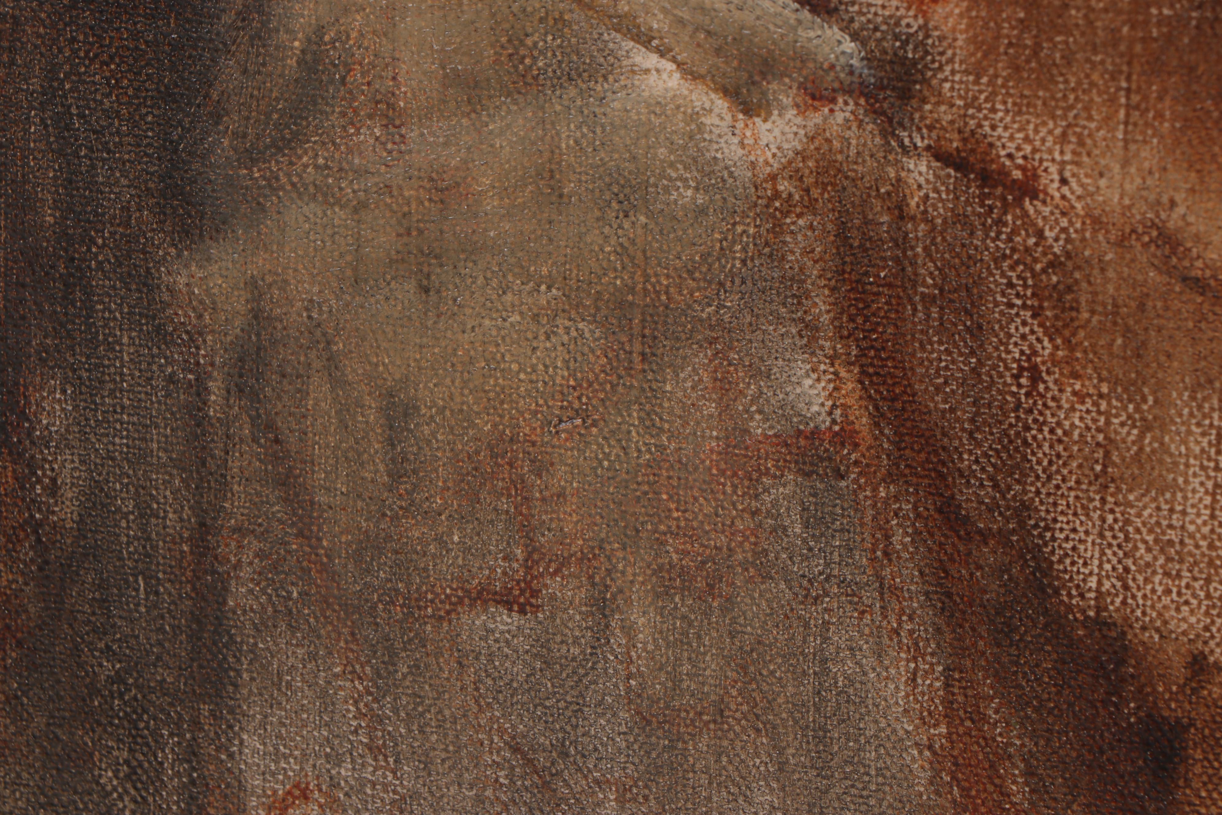 Frank Duveneck Oil Painting "Columbus before the Council of Salamanca," 1886