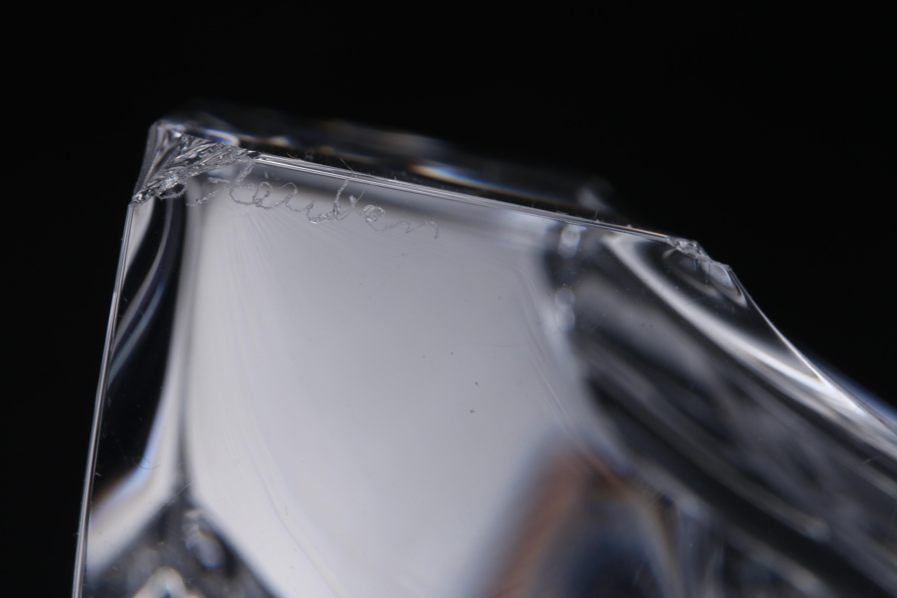 Steuben "Ice Bear" Crystal and Metal Figurine Designed by James Houston