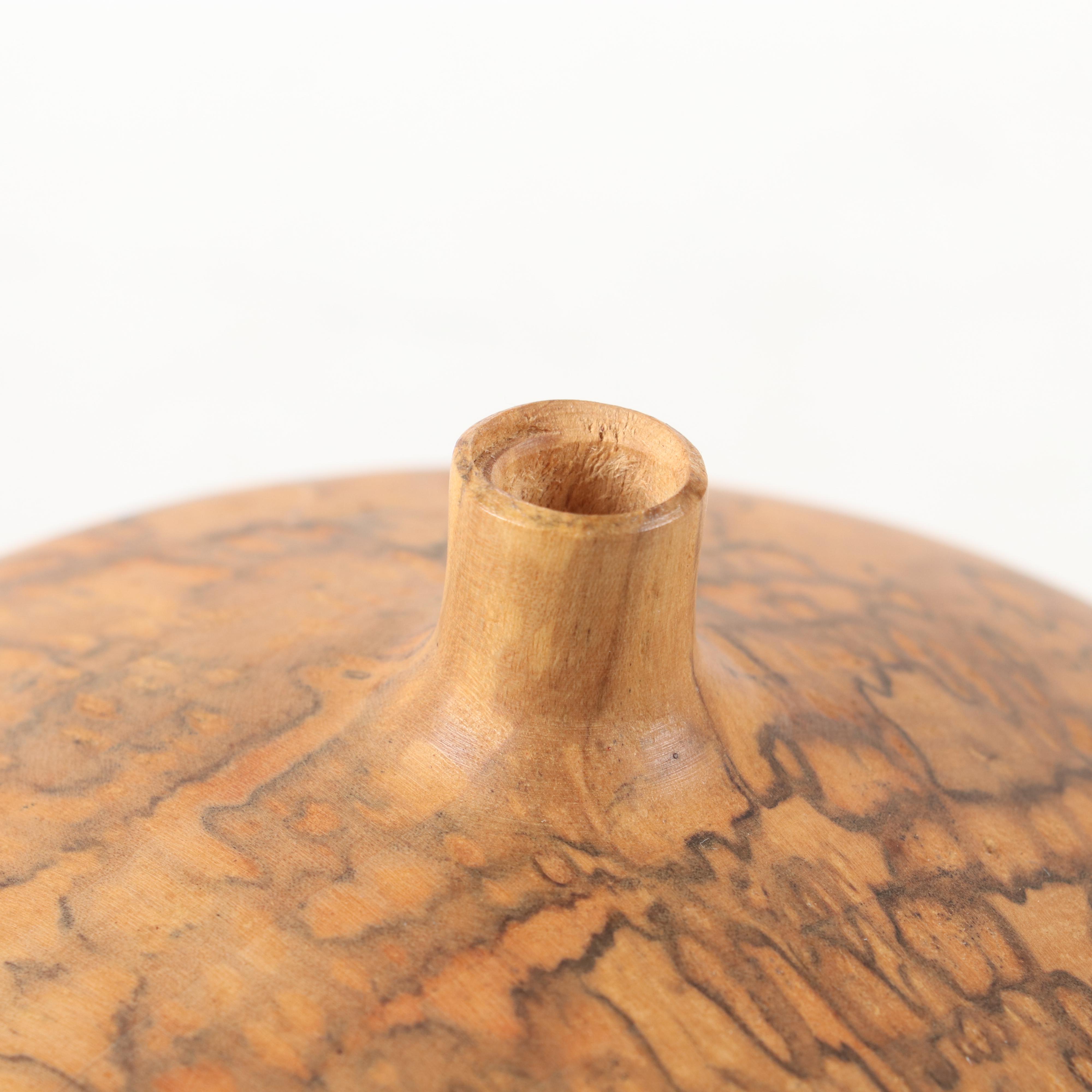 Rude Osolnik Turned Spalted Maple Bud Vase