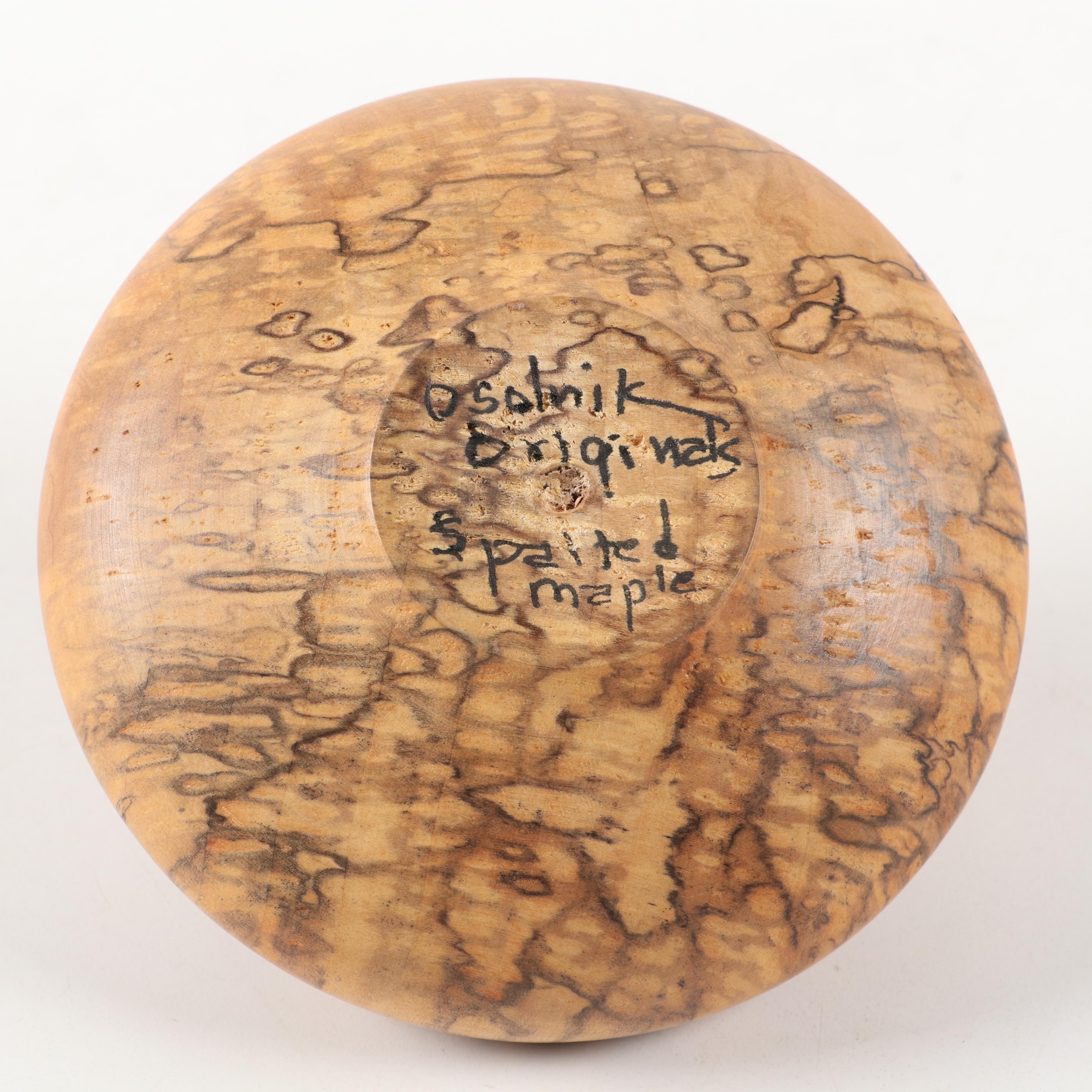 Rude Osolnik Turned Spalted Maple Bud Vase