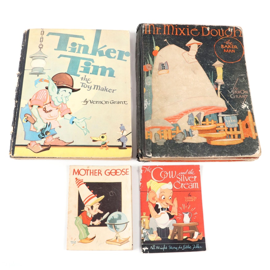 Vernon Grant Children's Books Including "Tinker Tim" and "Mother Goose"