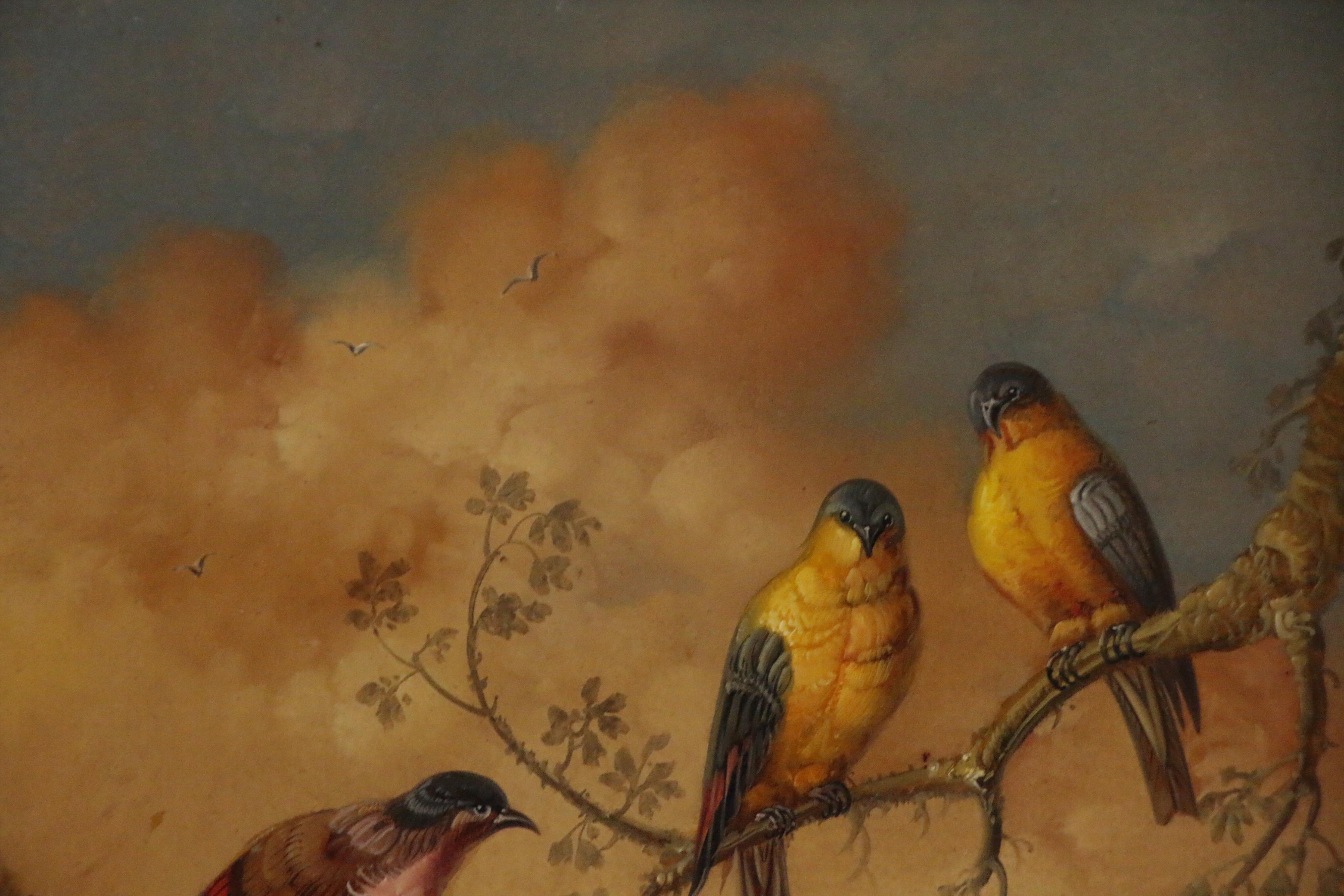 Jeannine Albert Oil Painting of Birds