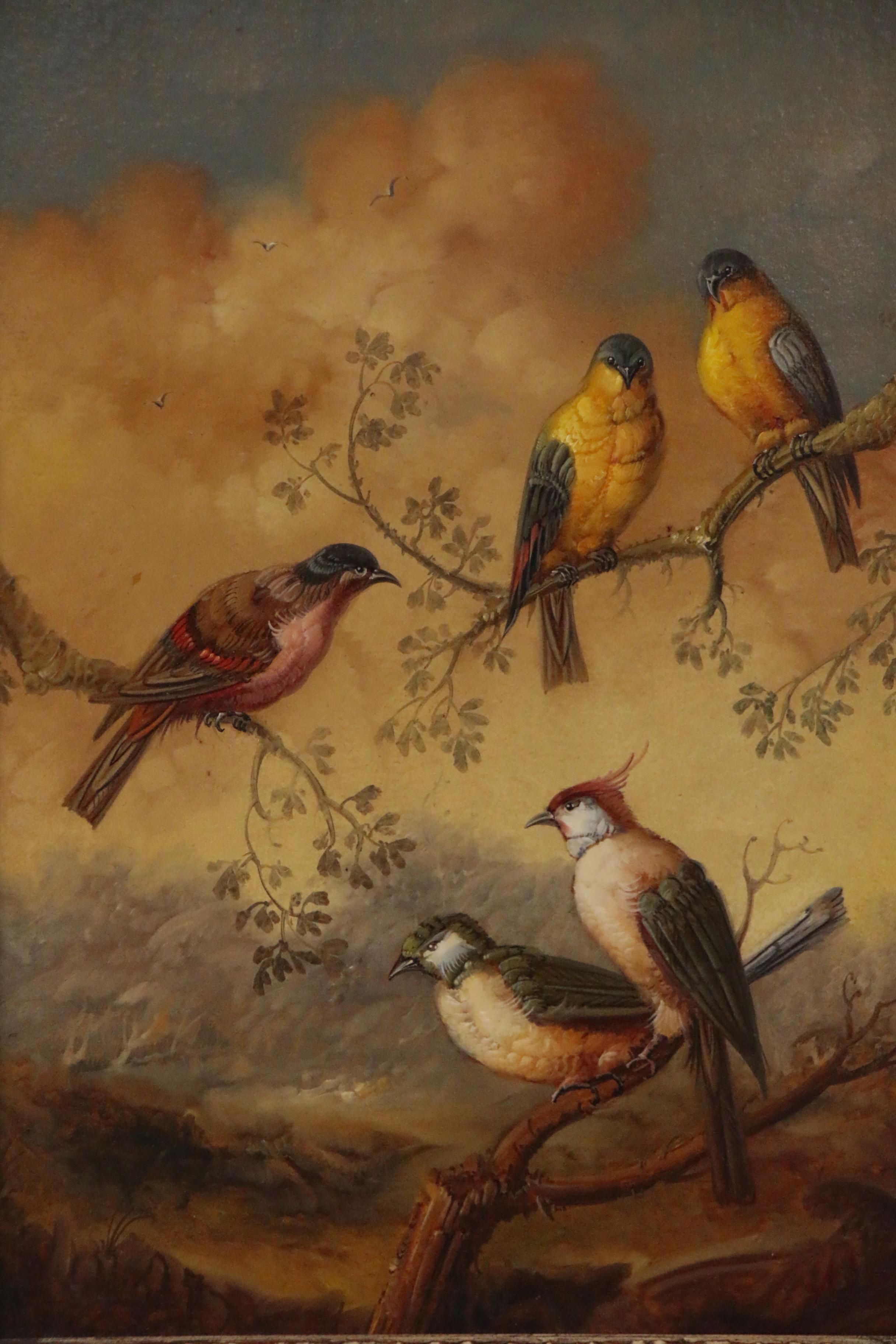 Jeannine Albert Oil Painting of Birds