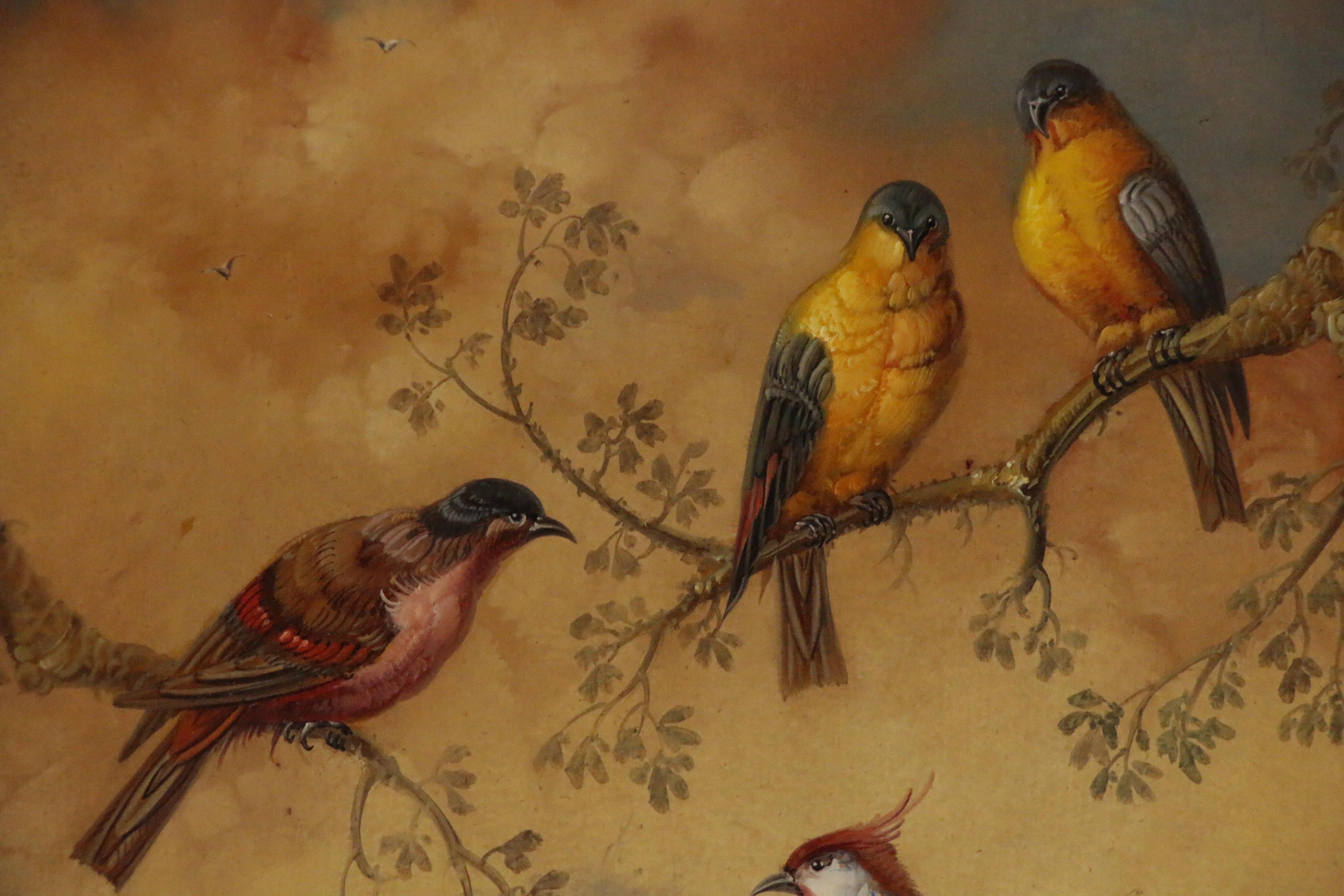 Jeannine Albert Oil Painting of Birds