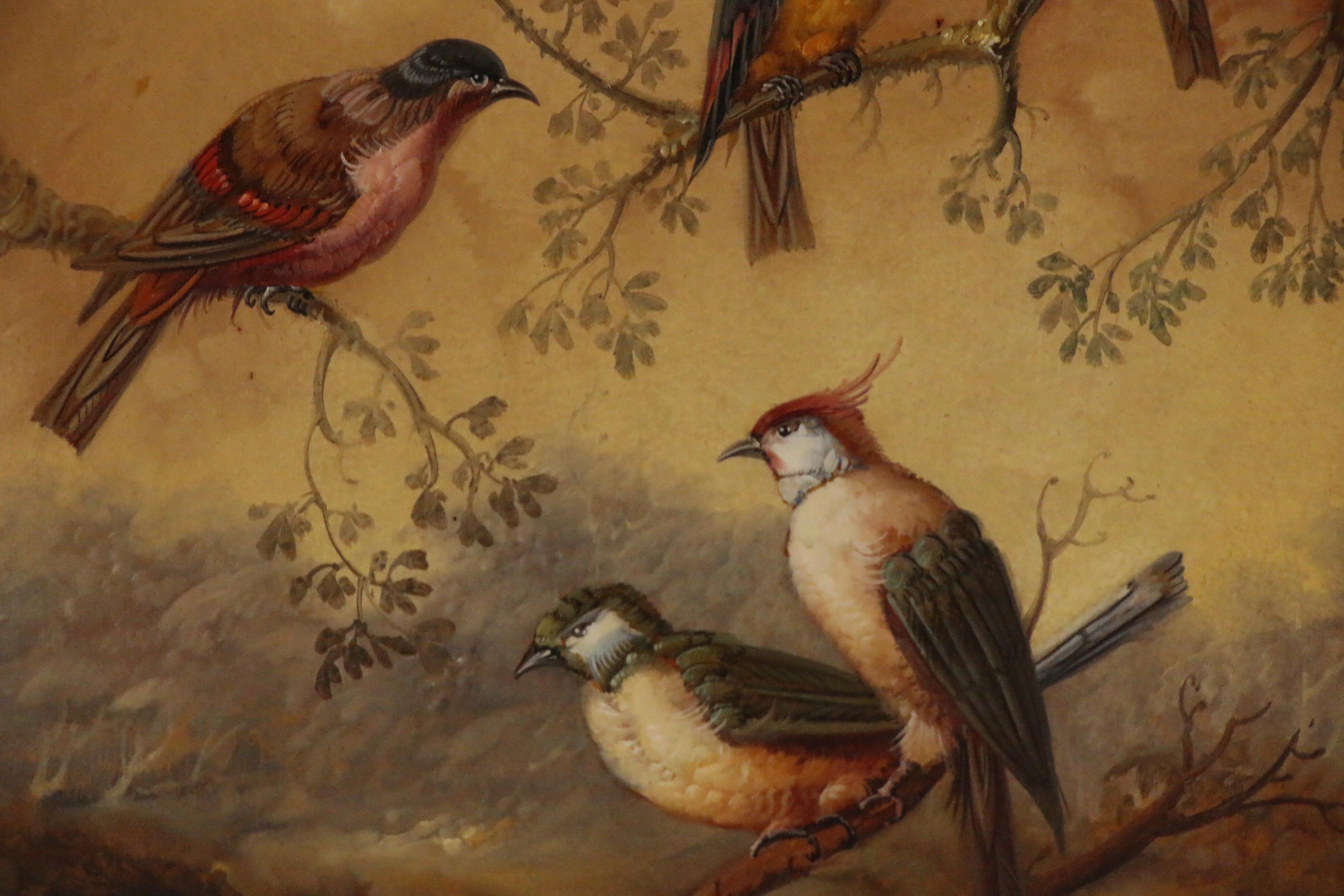 Jeannine Albert Oil Painting of Birds