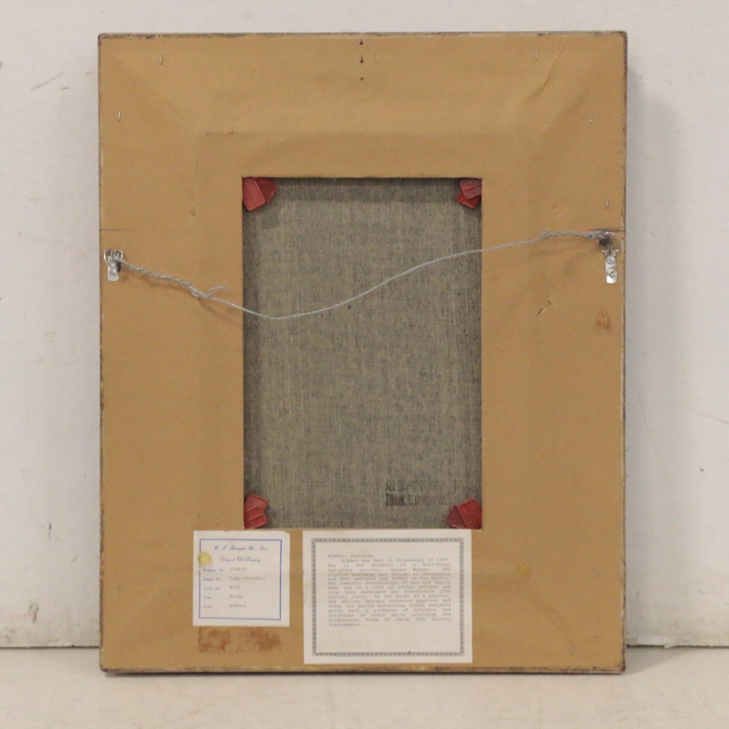 Jeannine Albert Oil Painting of Birds