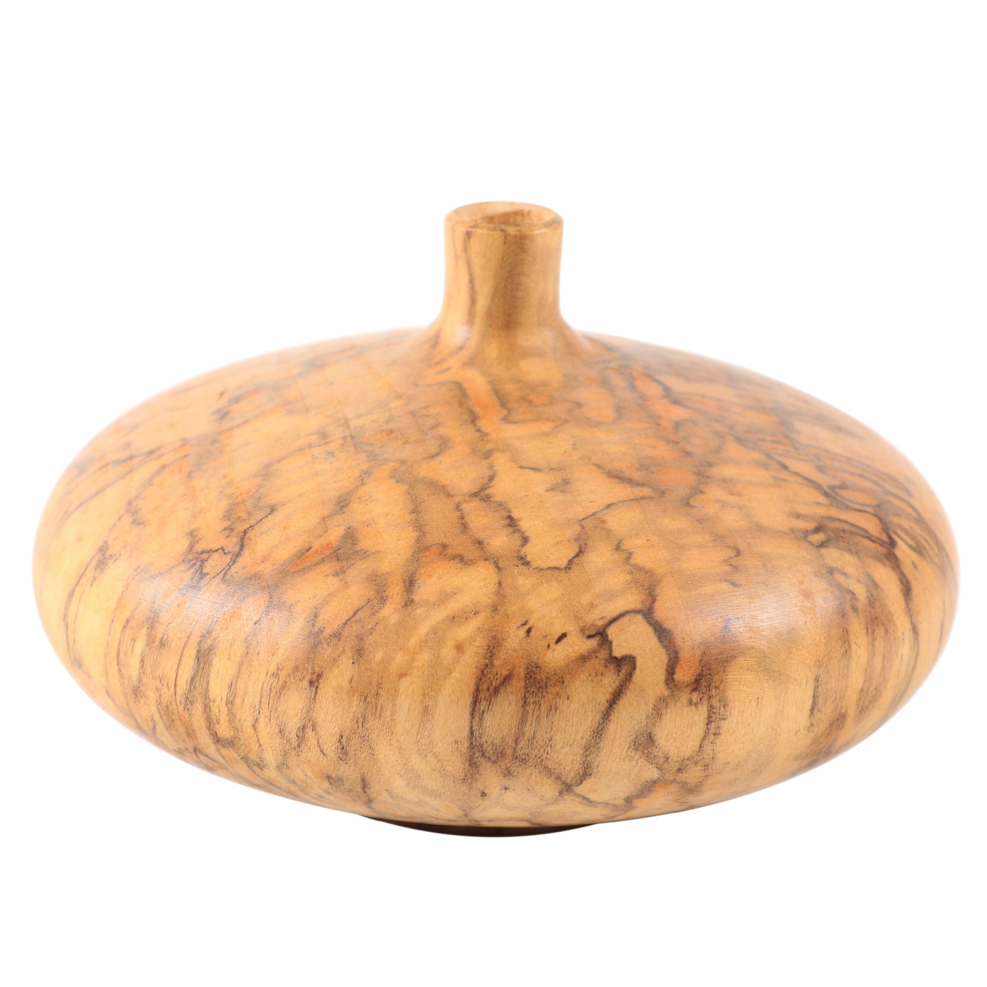 Rude Osolnik Turned Spalted Maple Bud Vase