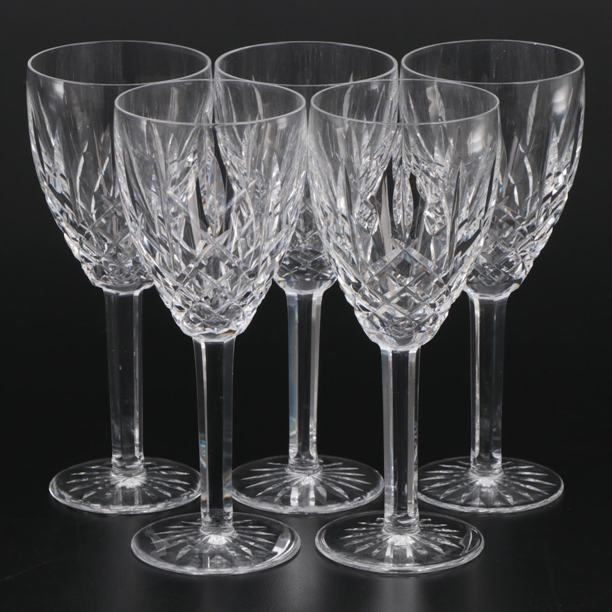 Waterford Crystal "Araglin" Water Goblets, Late 20th Century