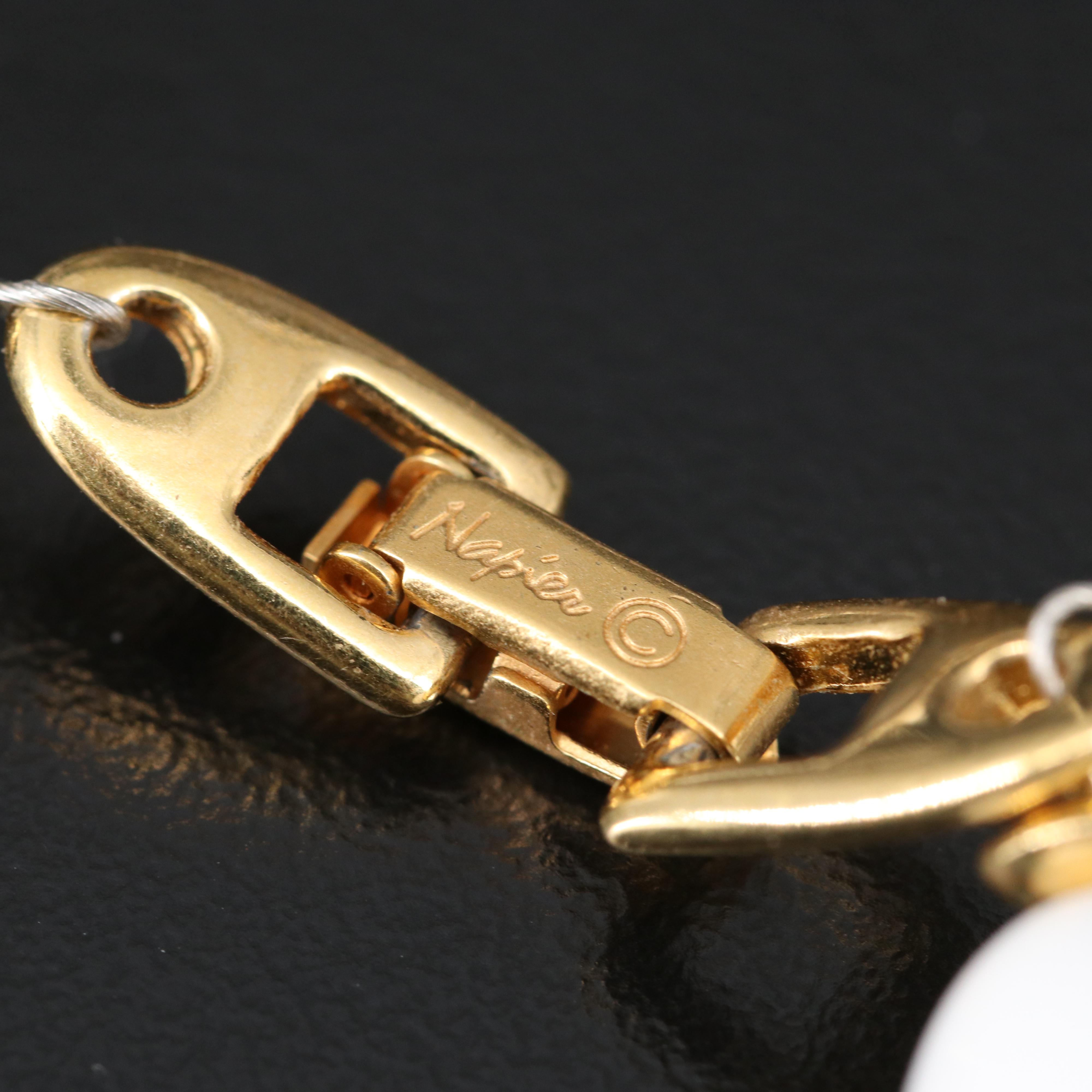 Trifari Black Beaded Necklace and Other Vintage Jewelry