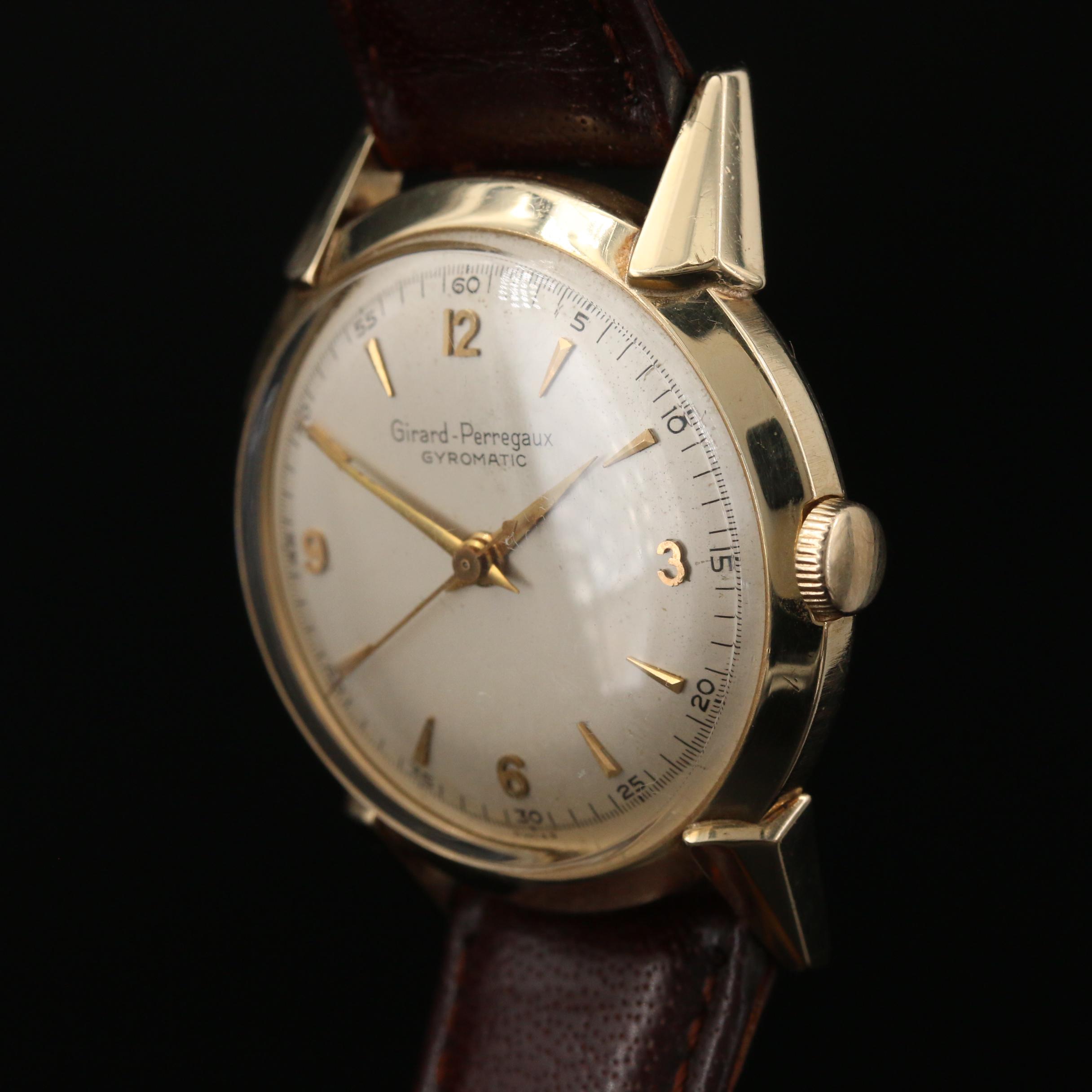 Vintage Girard-Perregaux Gyromatic 14K Yellow Gold Watch